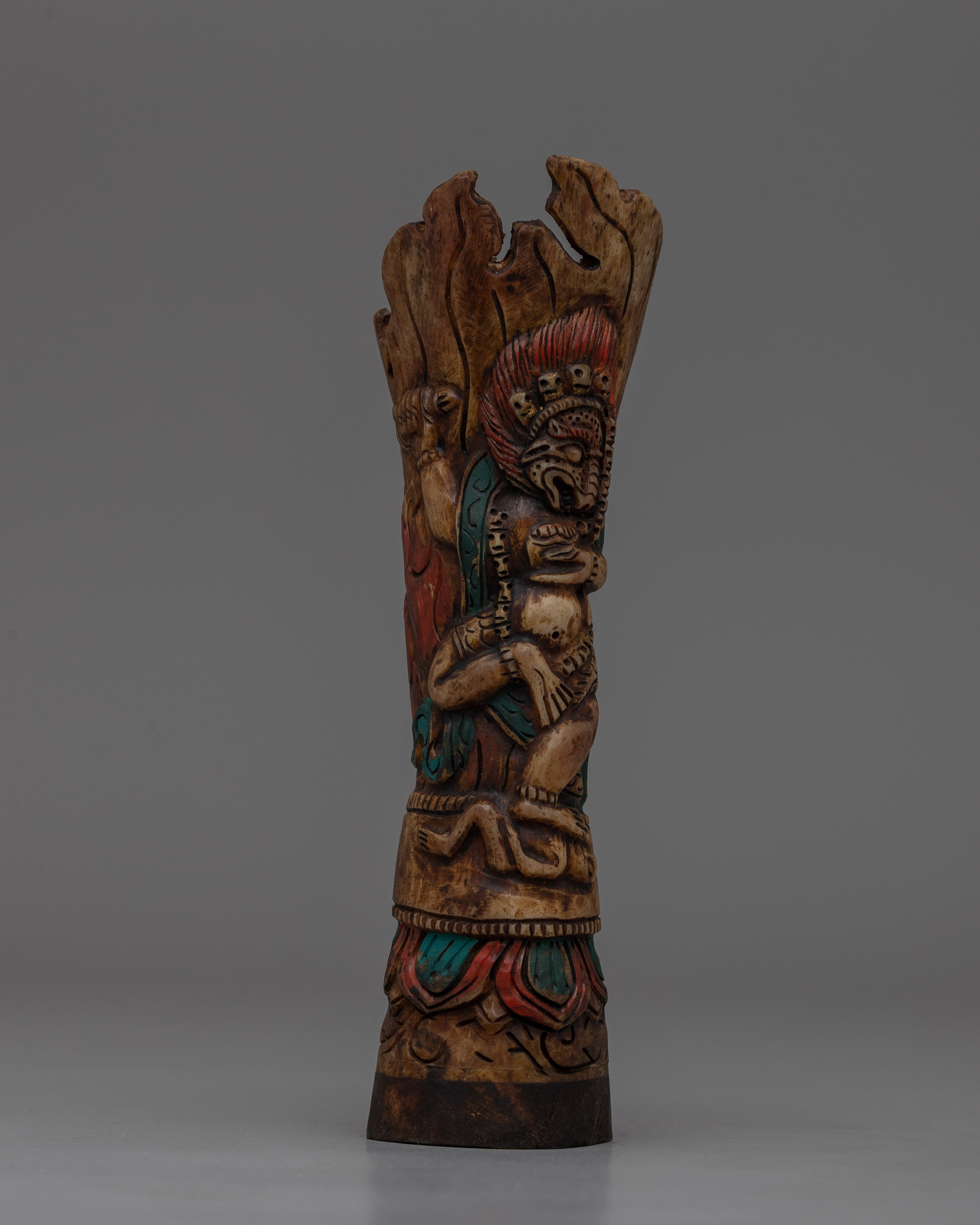 Handcrafted Mahakala Protector Statue | Guardian Deity of Tibetan Buddhism