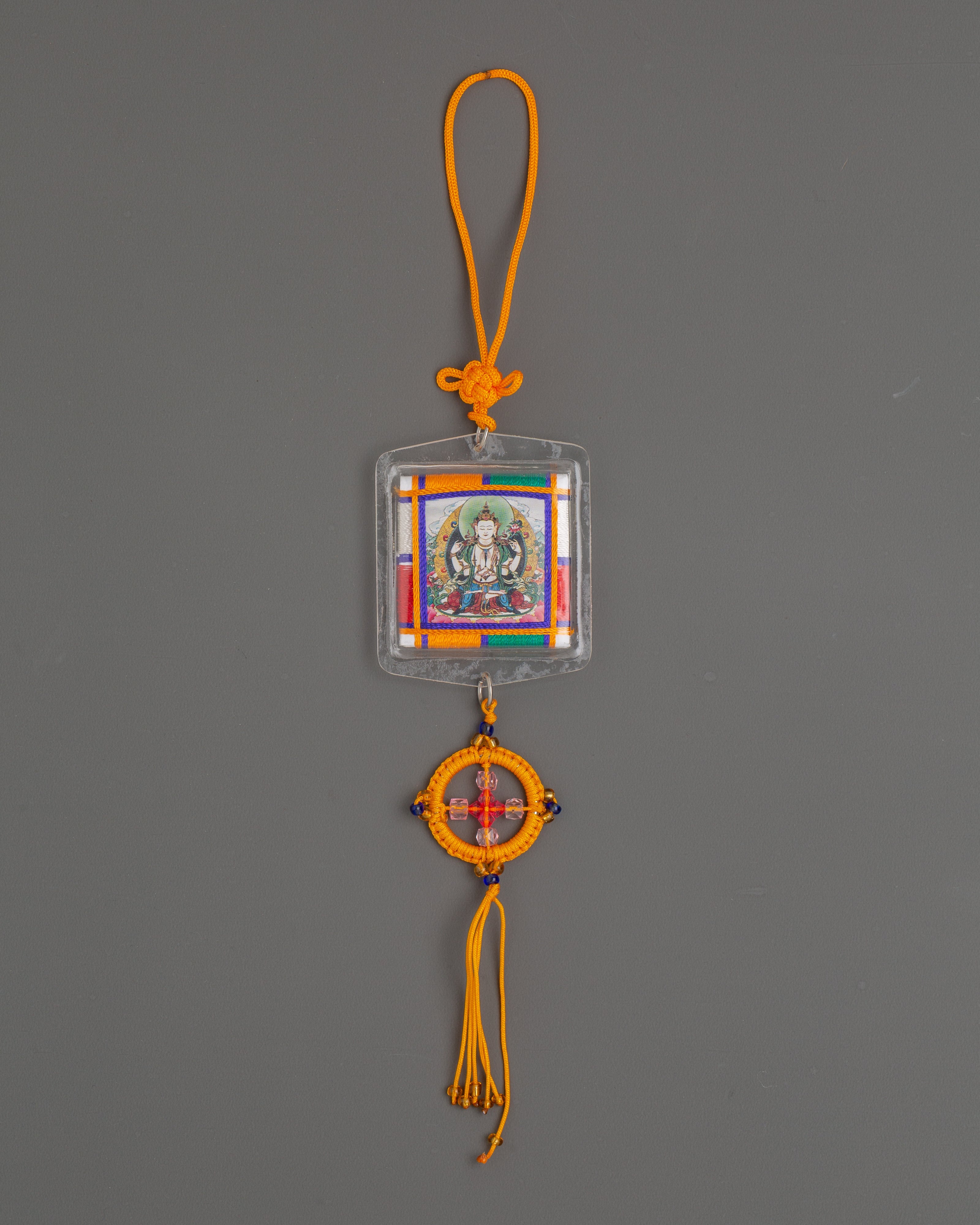 4 Armed Chenrezig Butti | Buddhist Protection Amulet of Compassion