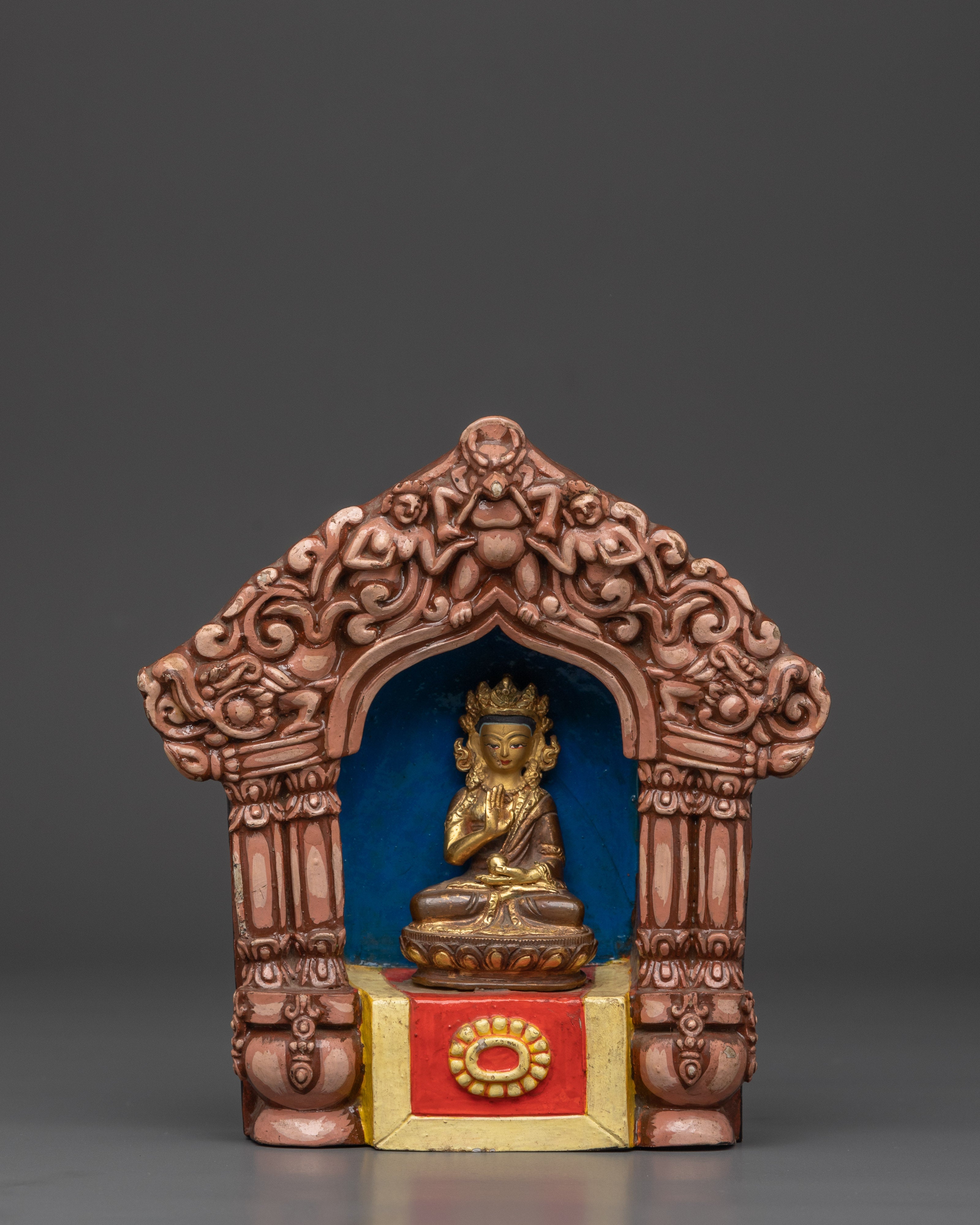 Handcrafted Altar Box with Buddha Statue