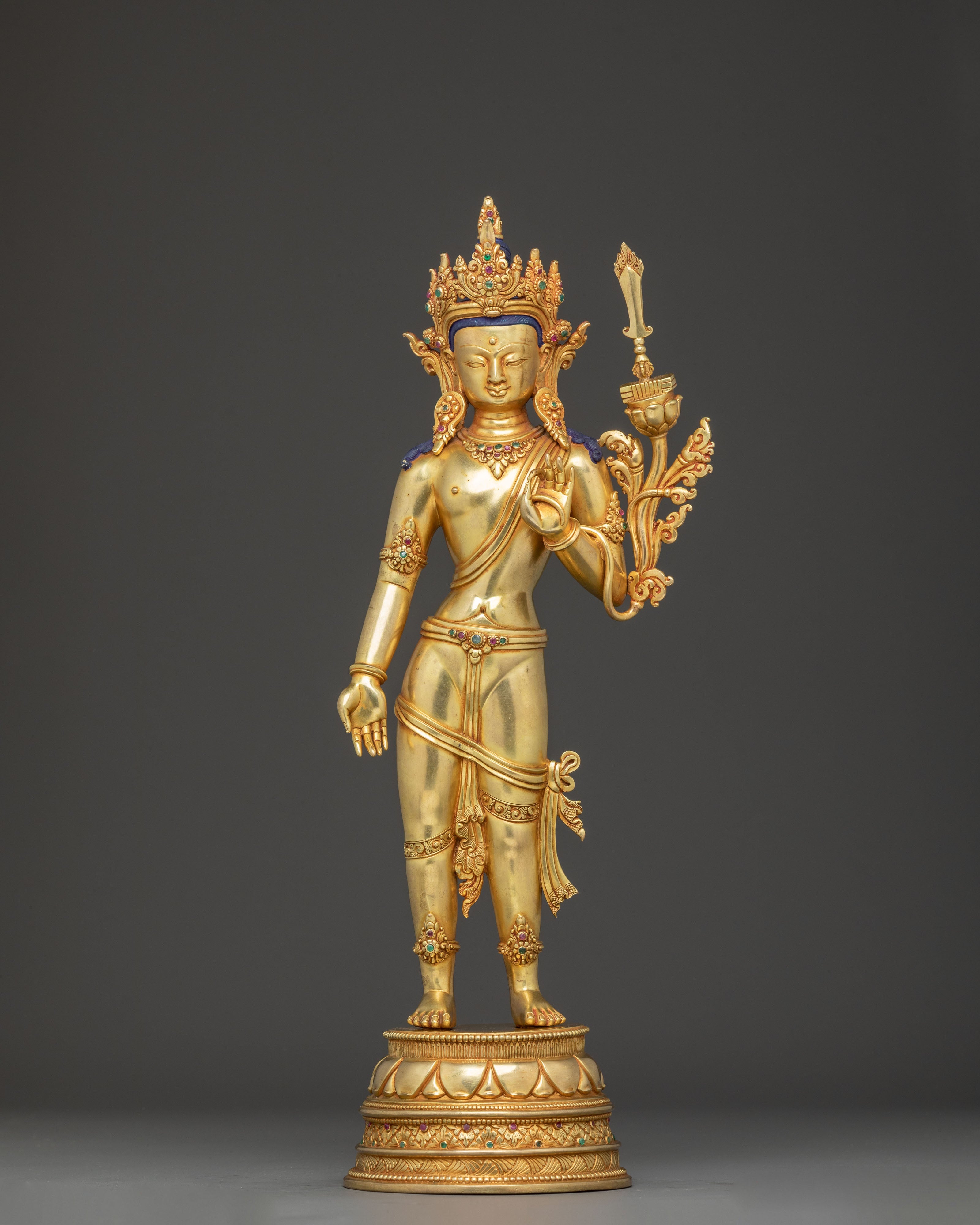 The Standing Manjushri Art | Symbol of Transcendent Wisdom and Enlightenment