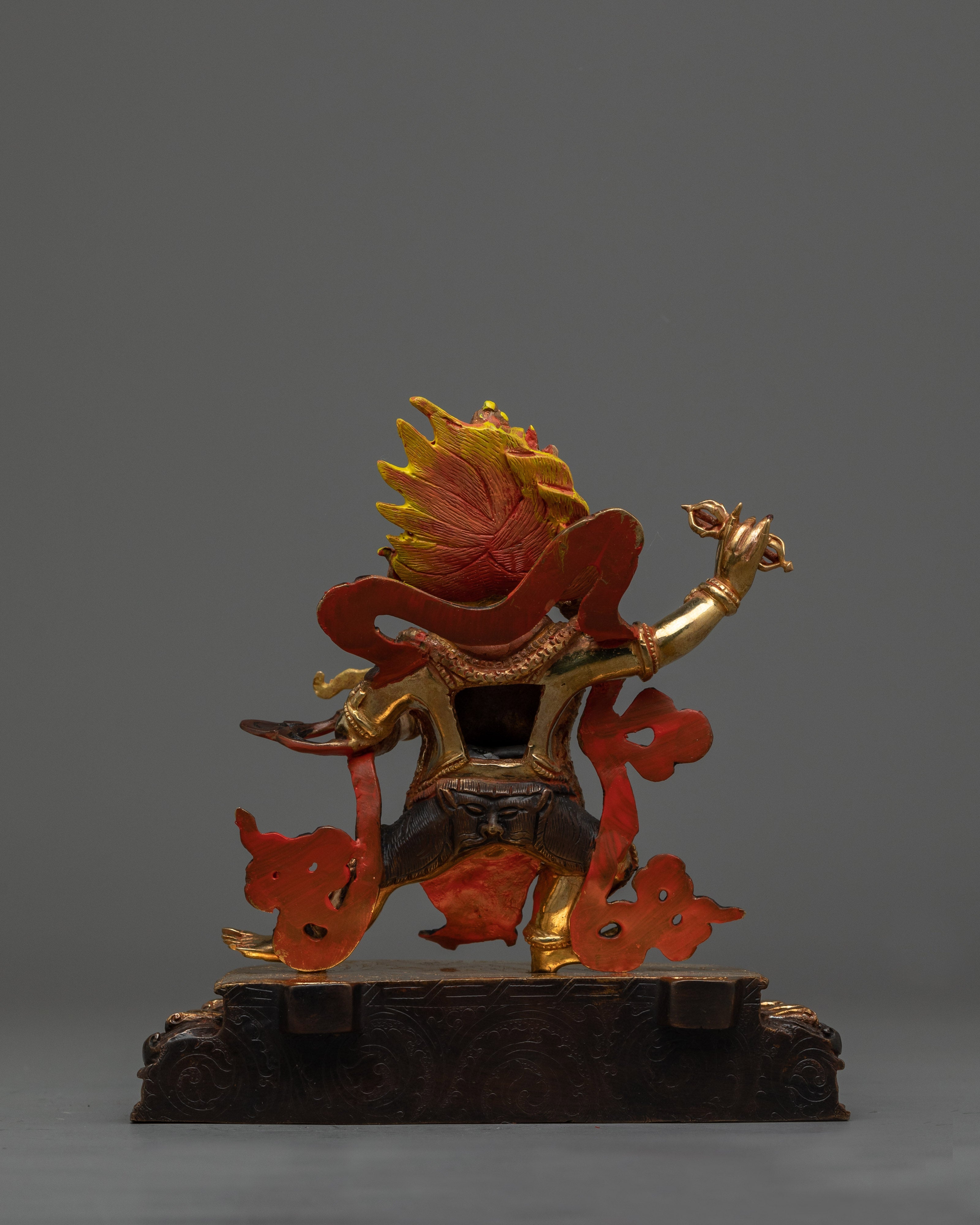 Gold Gilded Vajrapani Statue | Symbol of Spiritual Protection