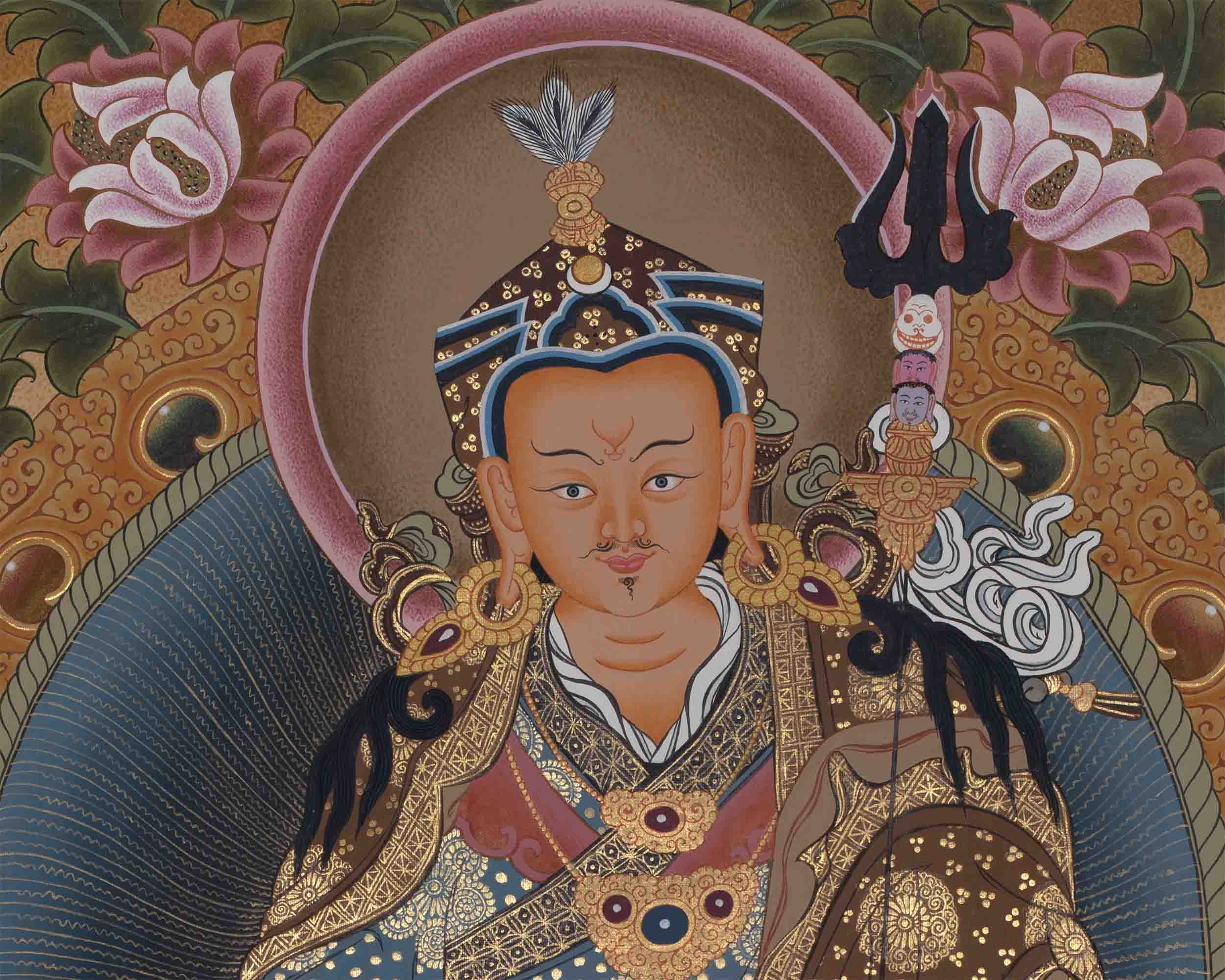 Traditional Guru Rinpoche Thangka | Padmasambhava Painting