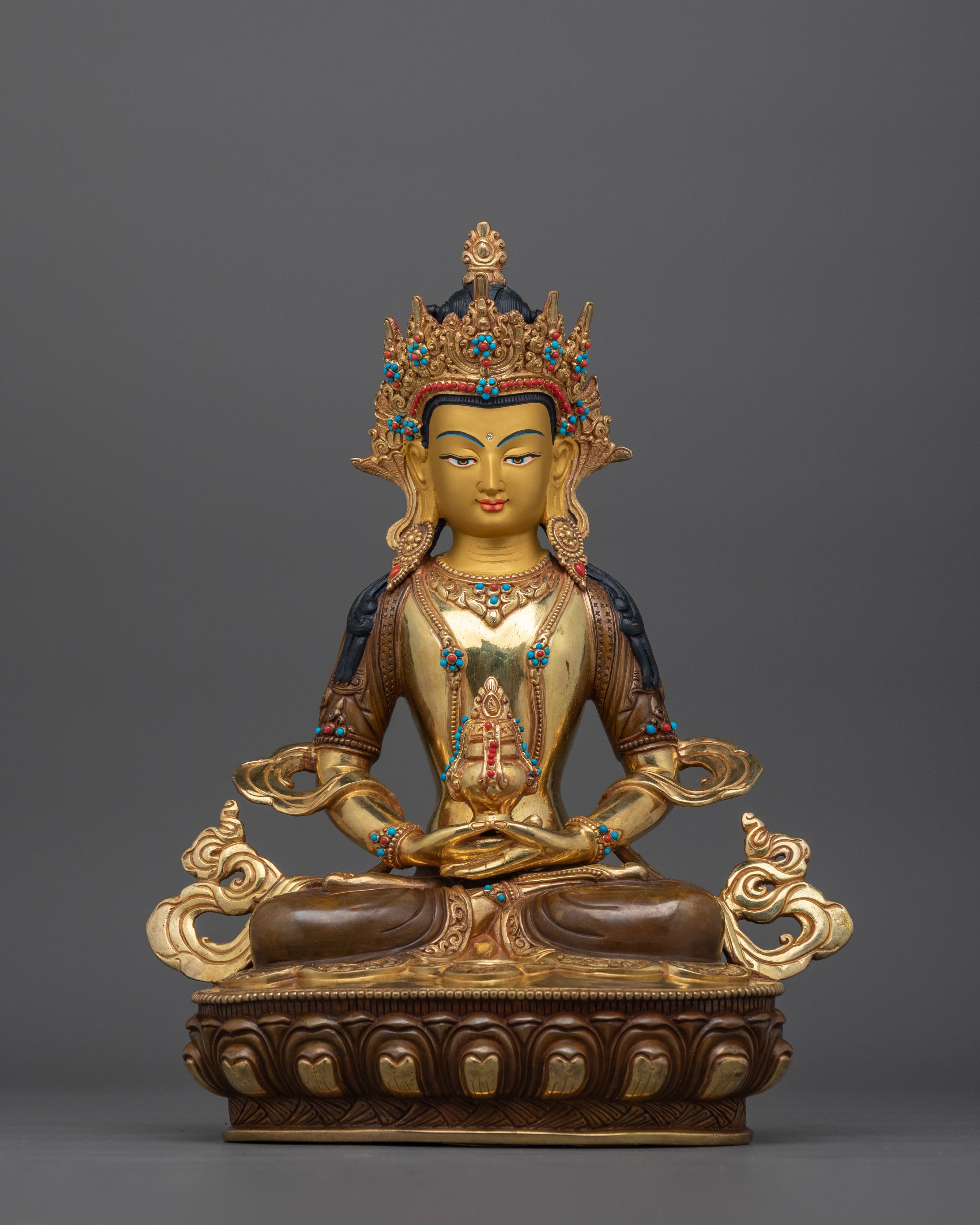 amitayus-gold gilded sculpture