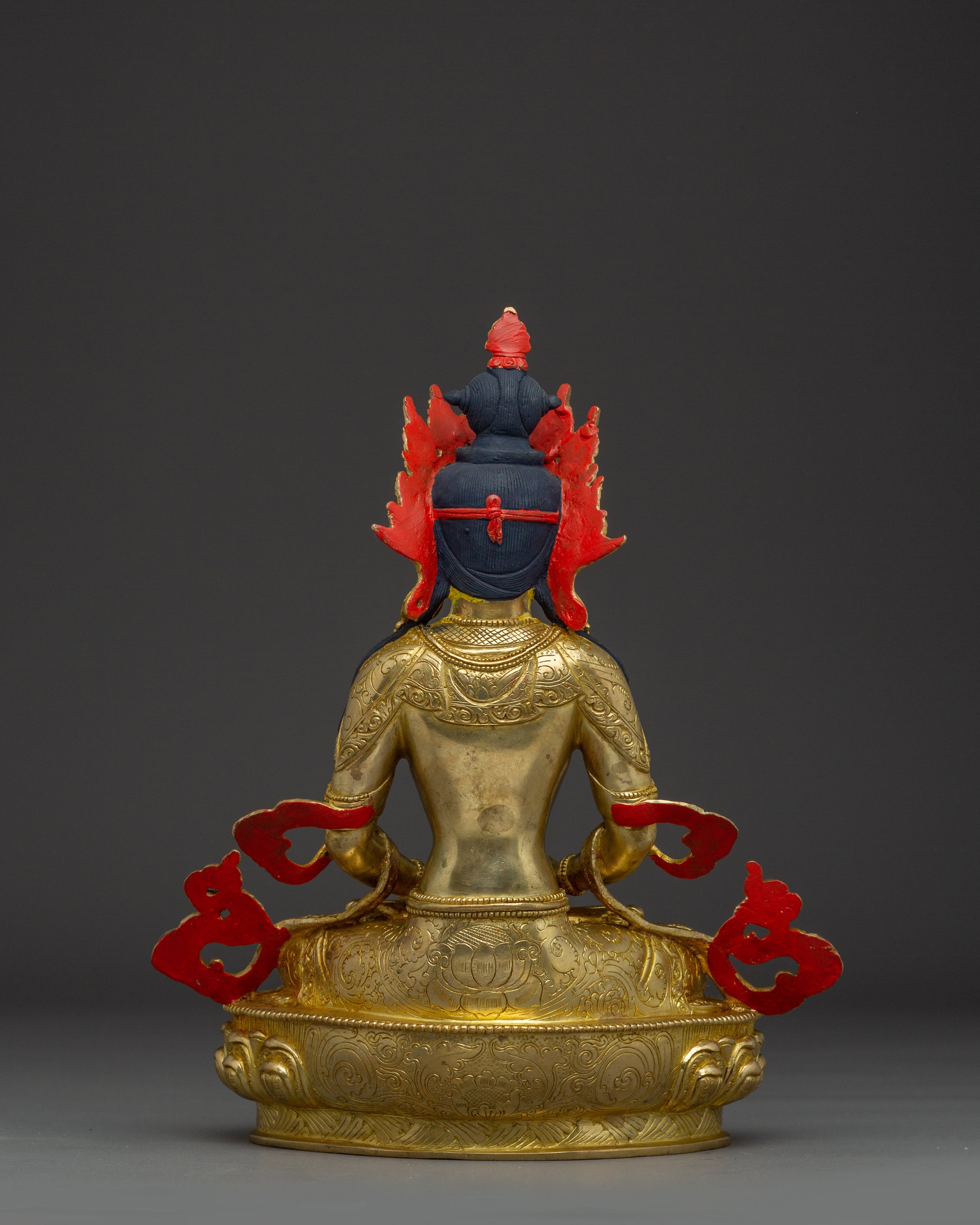 Amitayus Buddha Decor Statue | Tibetan Healing Buddha