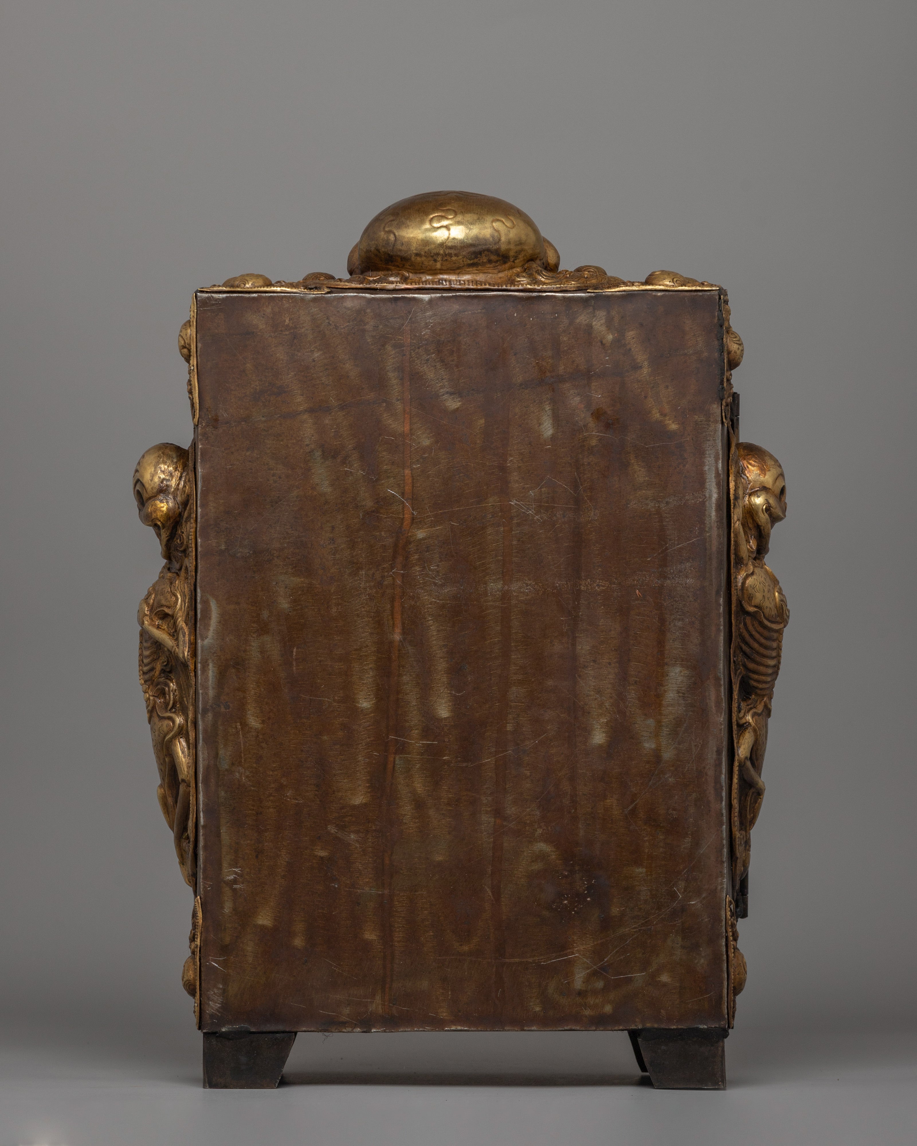 Large Spiritual Tibetan Ghau Box | Skull Themes Box