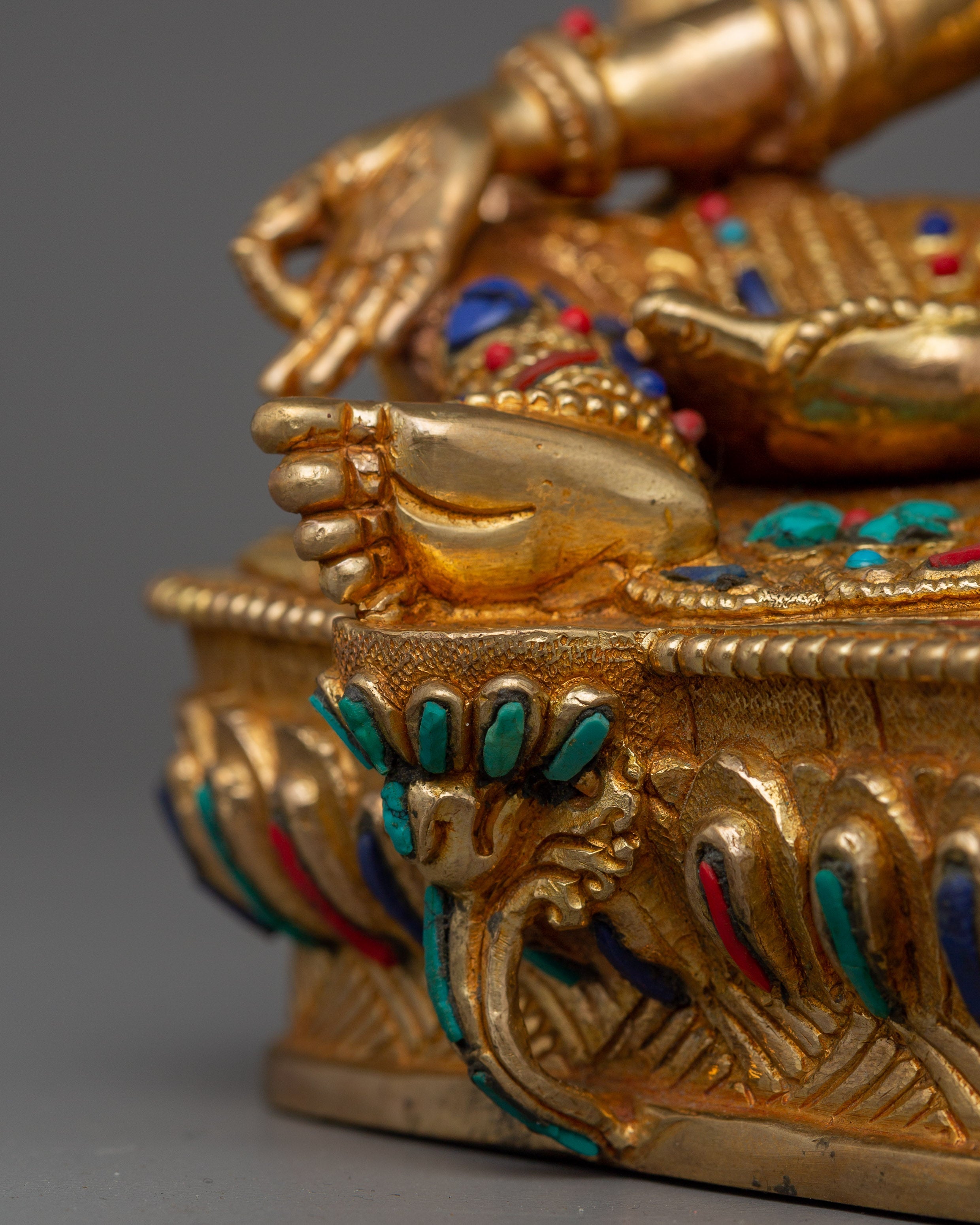 Handcrafted Green Tara Figurine | Bodhisattva of Protection