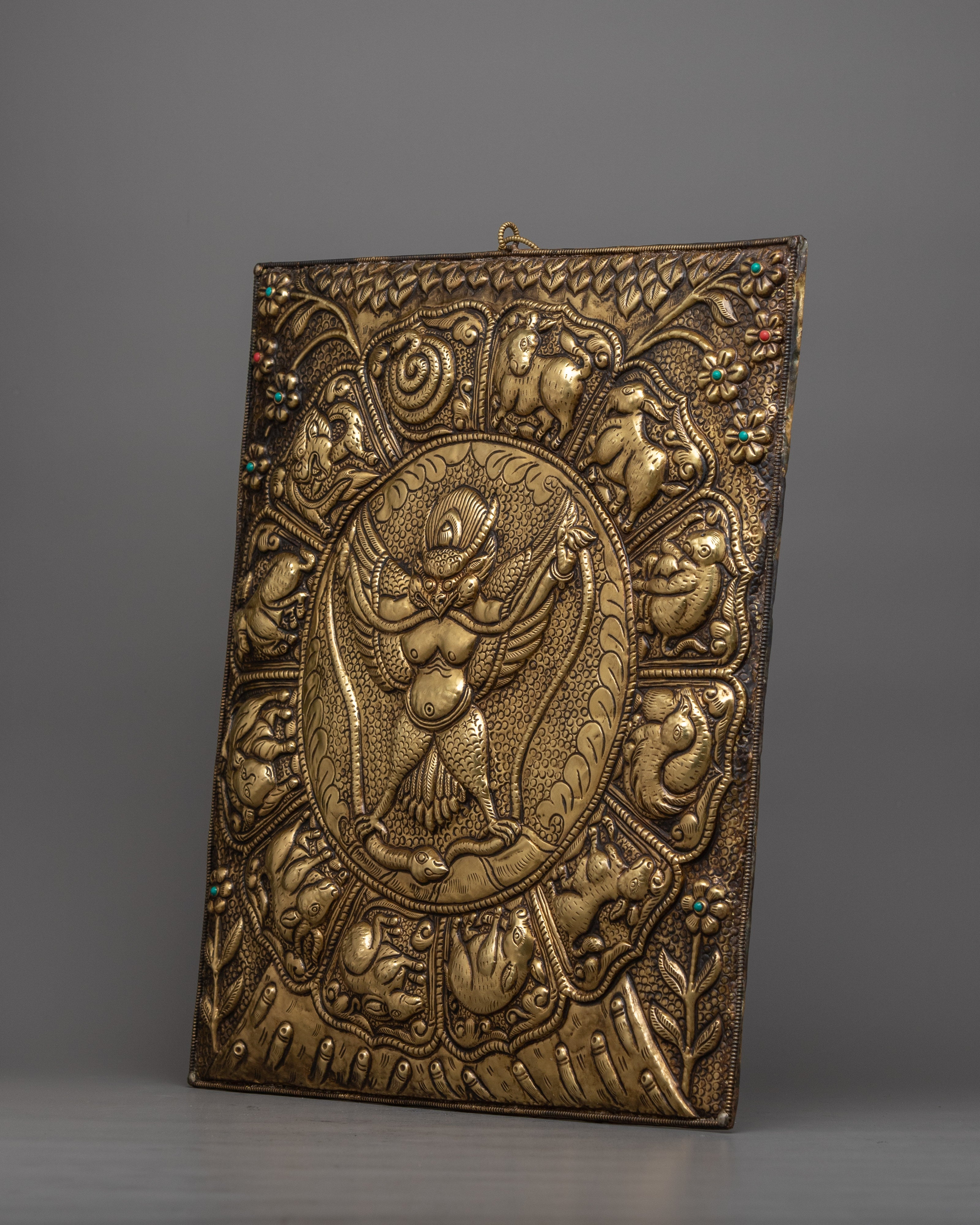 Garuda Metal Thanka Wall Hanging Symbols | Elevating Your Decor with the Mythical Bird