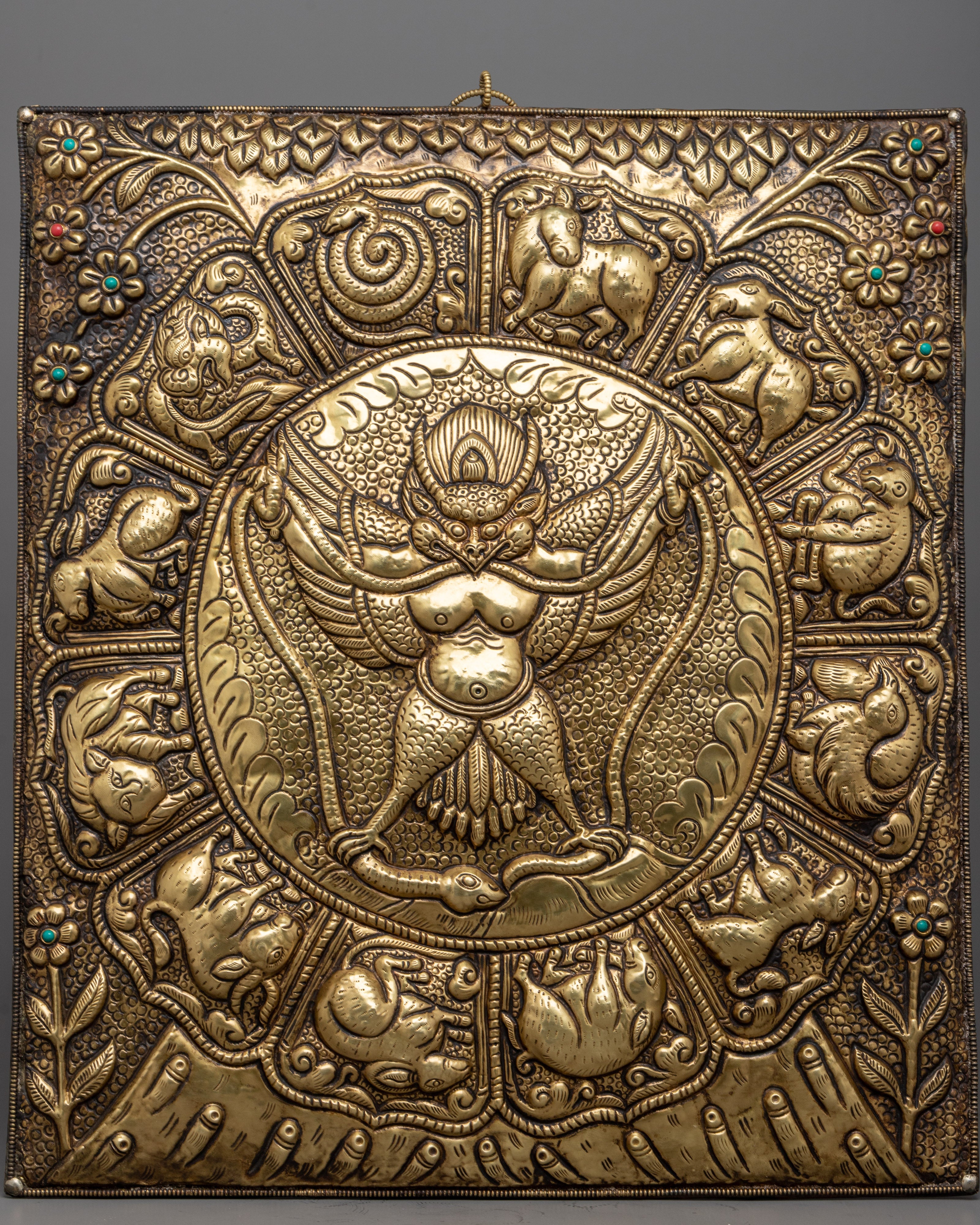 Garuda Metal Thanka Wall Hanging Symbols | Elevating Your Decor with the Mythical Bird