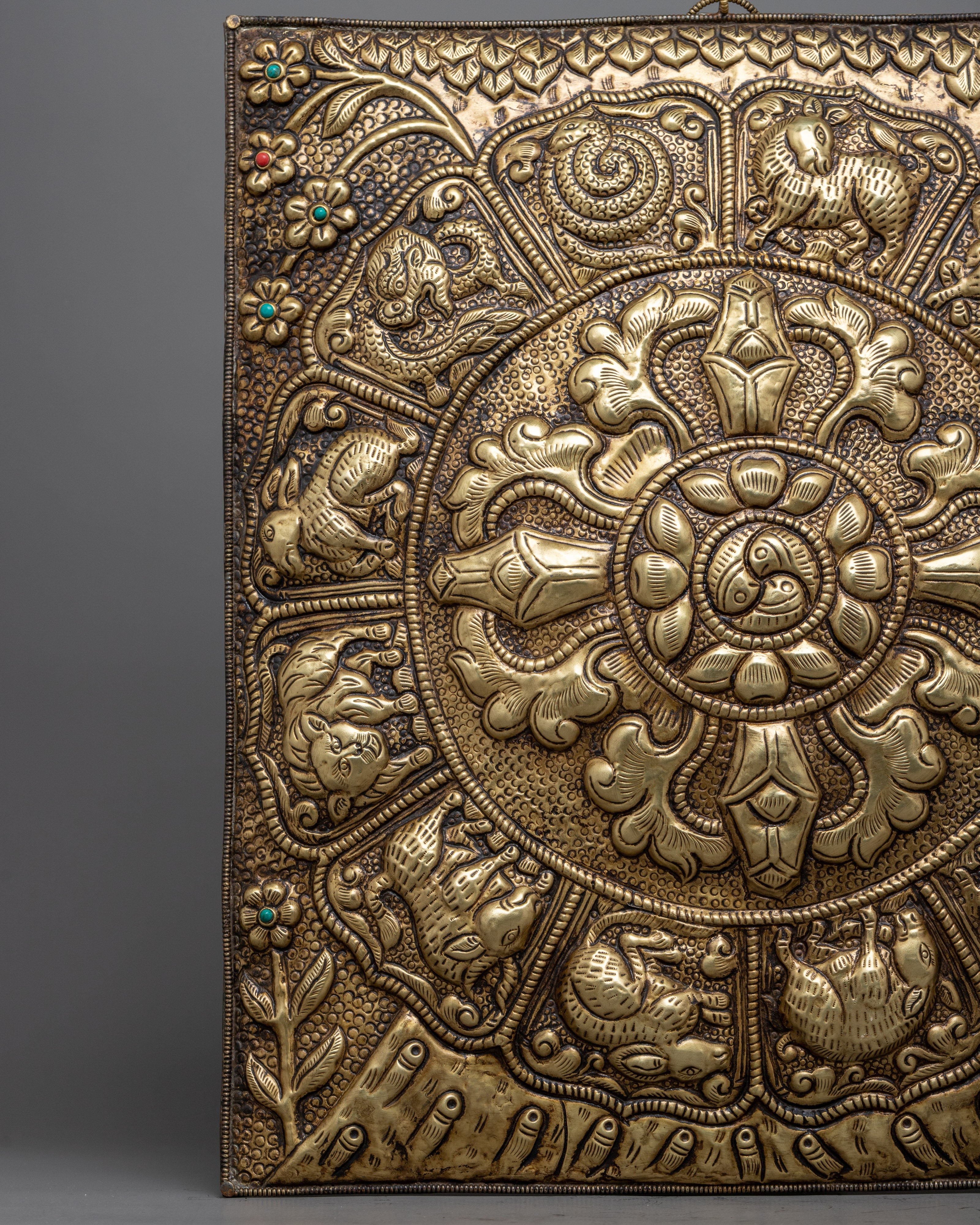 Vajra Metal Wall Hanging | Handcrafted Artistry for Your Sacred Space
