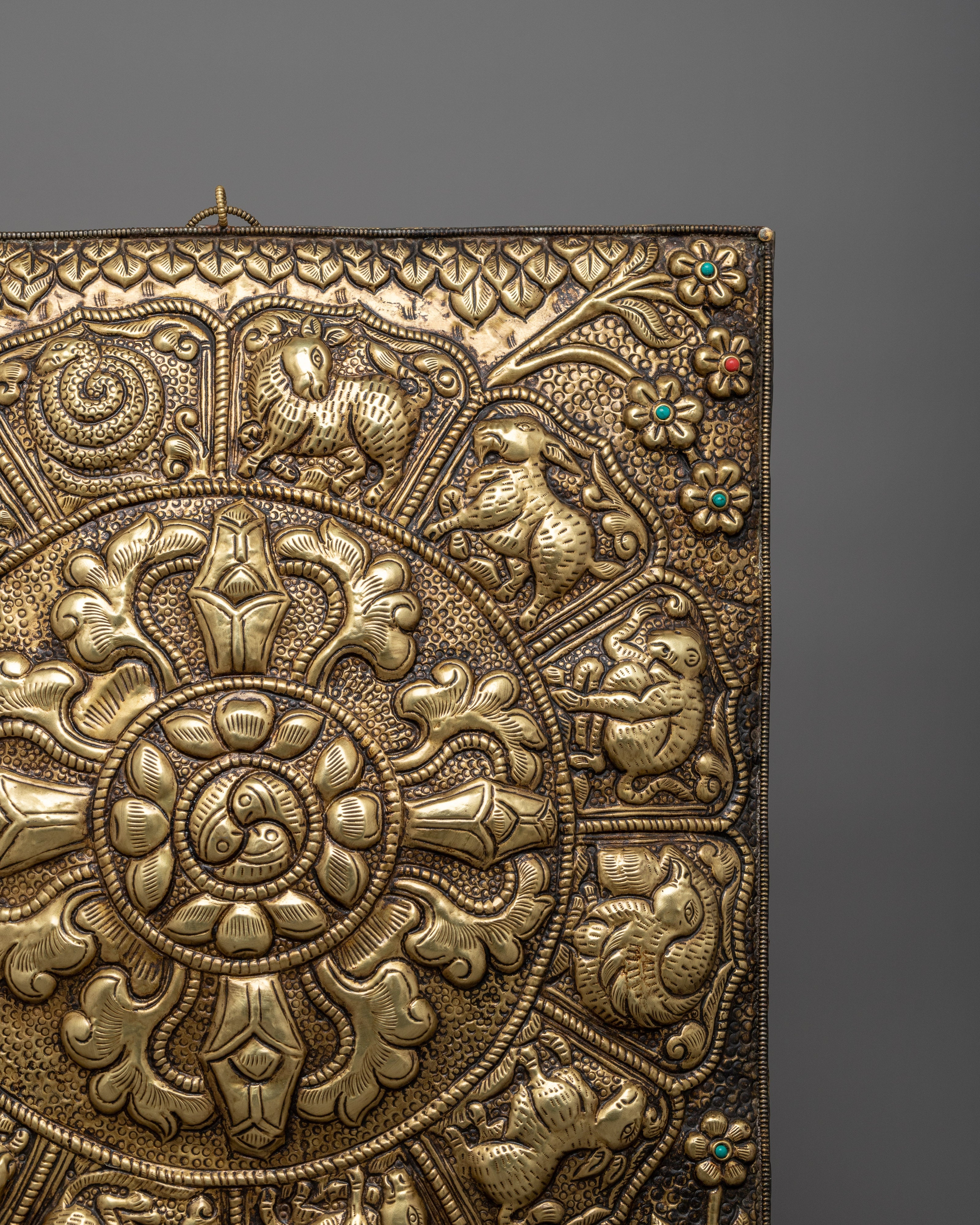 Vajra Metal Wall Hanging | Handcrafted Artistry for Your Sacred Space
