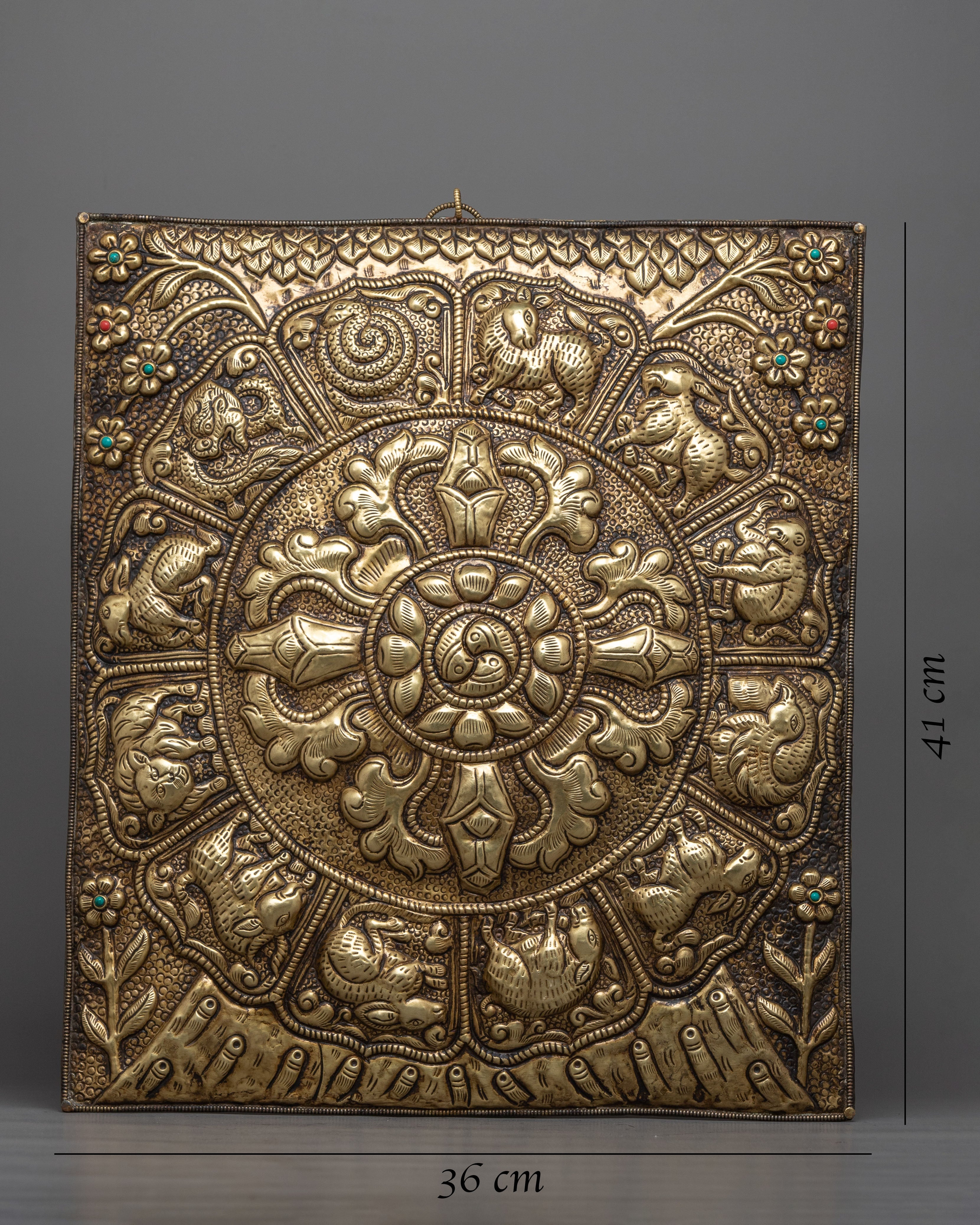 Vajra Metal Wall Hanging | Handcrafted Artistry for Your Sacred Space