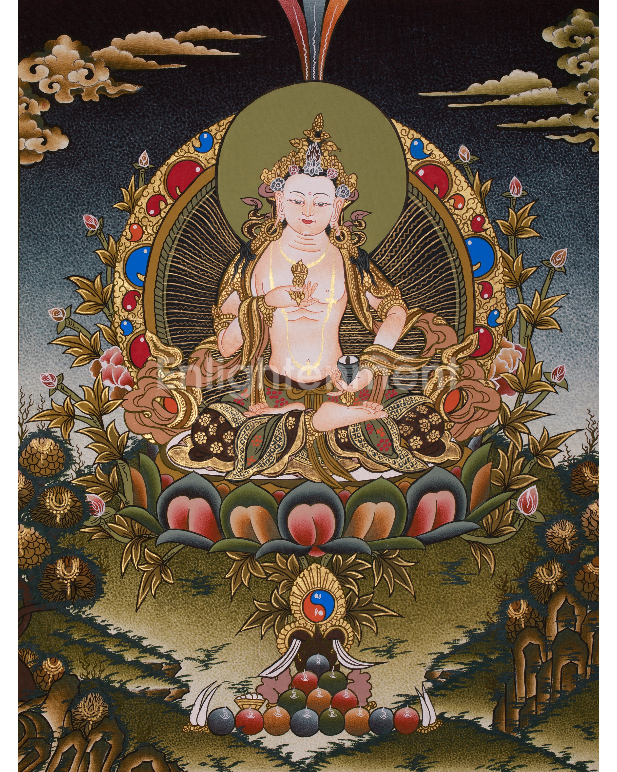 Heruka Vajrasattva Thangka | Dorje Sempa Buddhist Artwork