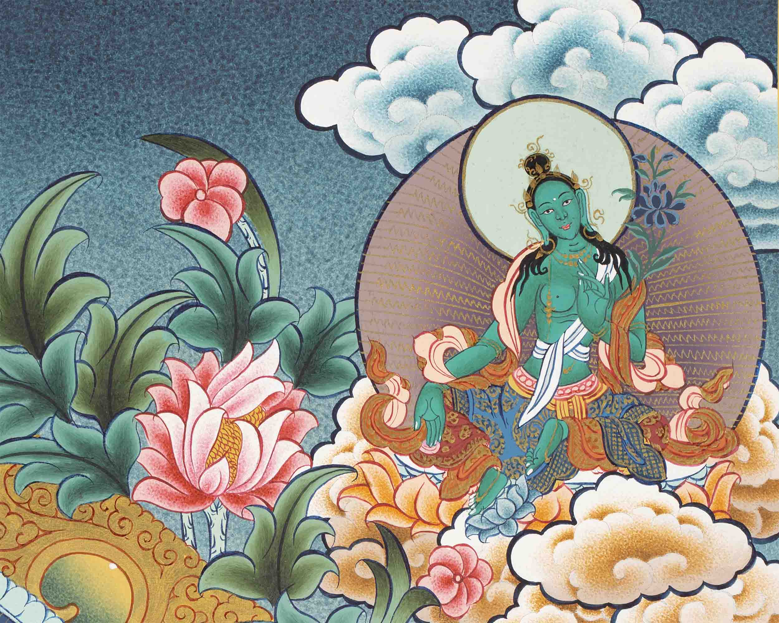 1000 Armed Avalokiteshvara Thangka | Tibetan Wall Hanging