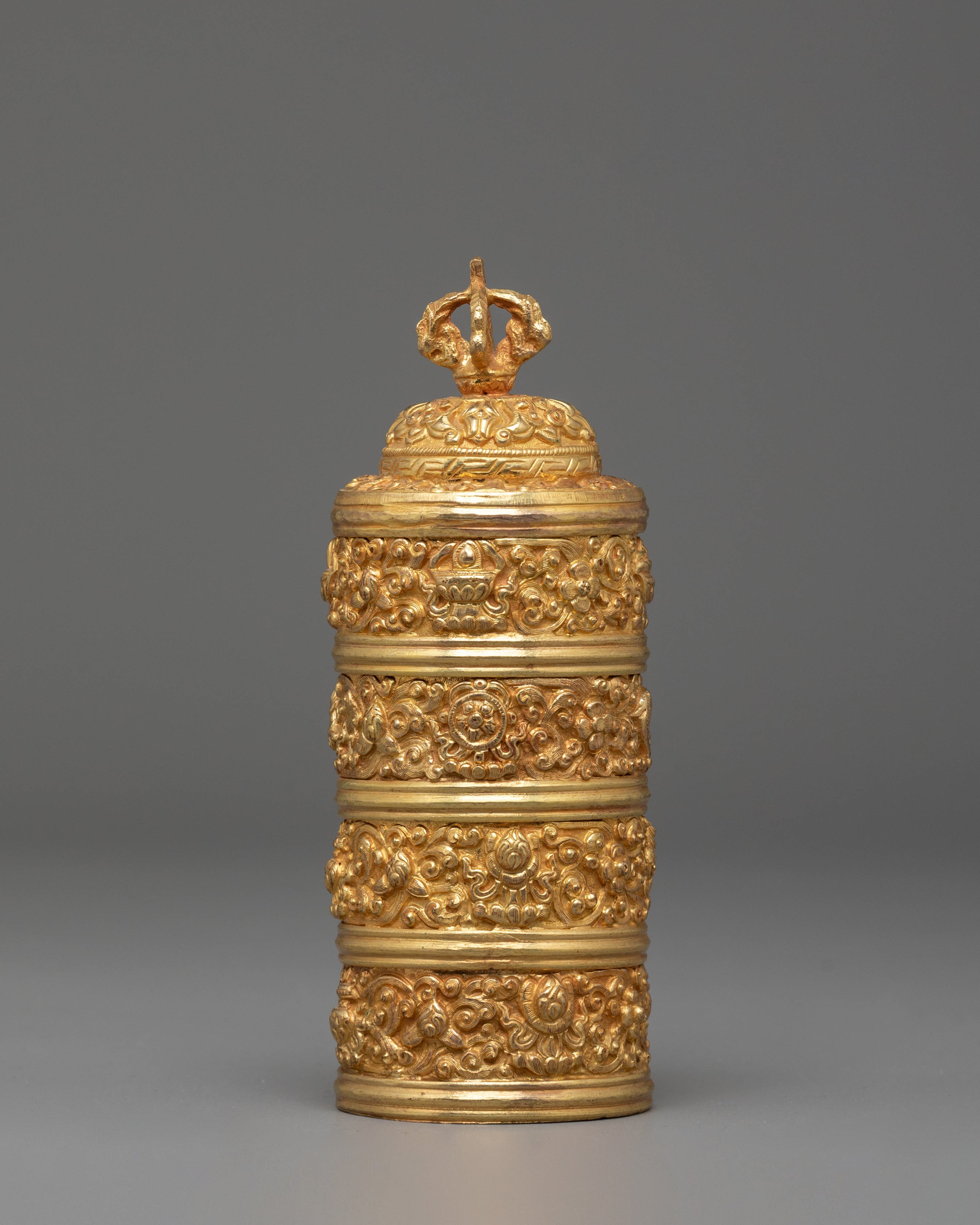 Handmade Golden Decorative Rice Pot
