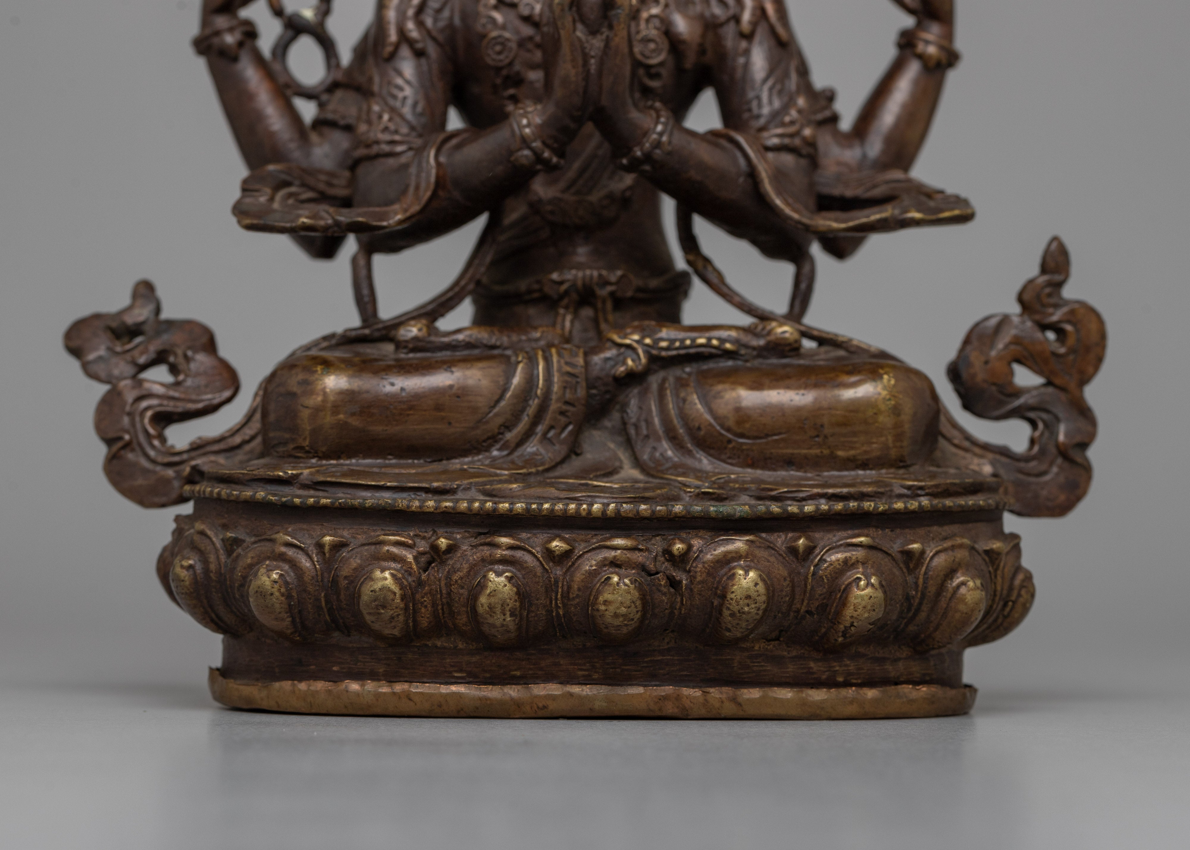 Antique Chenrezig Buddha Statue | Crafted to Illuminate Your Space with Compassion