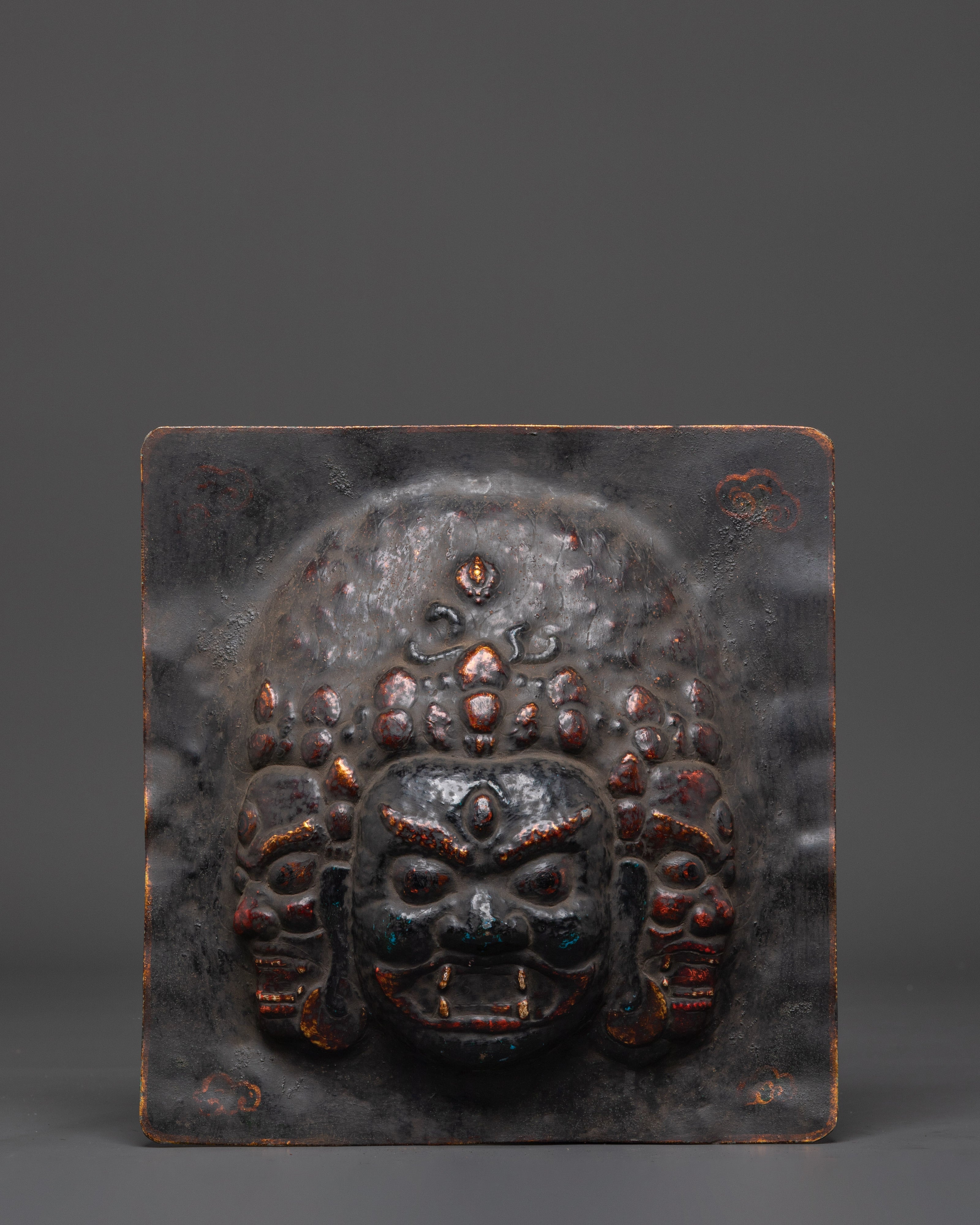 Sacred Guardian Brass Wall Hanging | Altar Decor and Meditation Room Protection