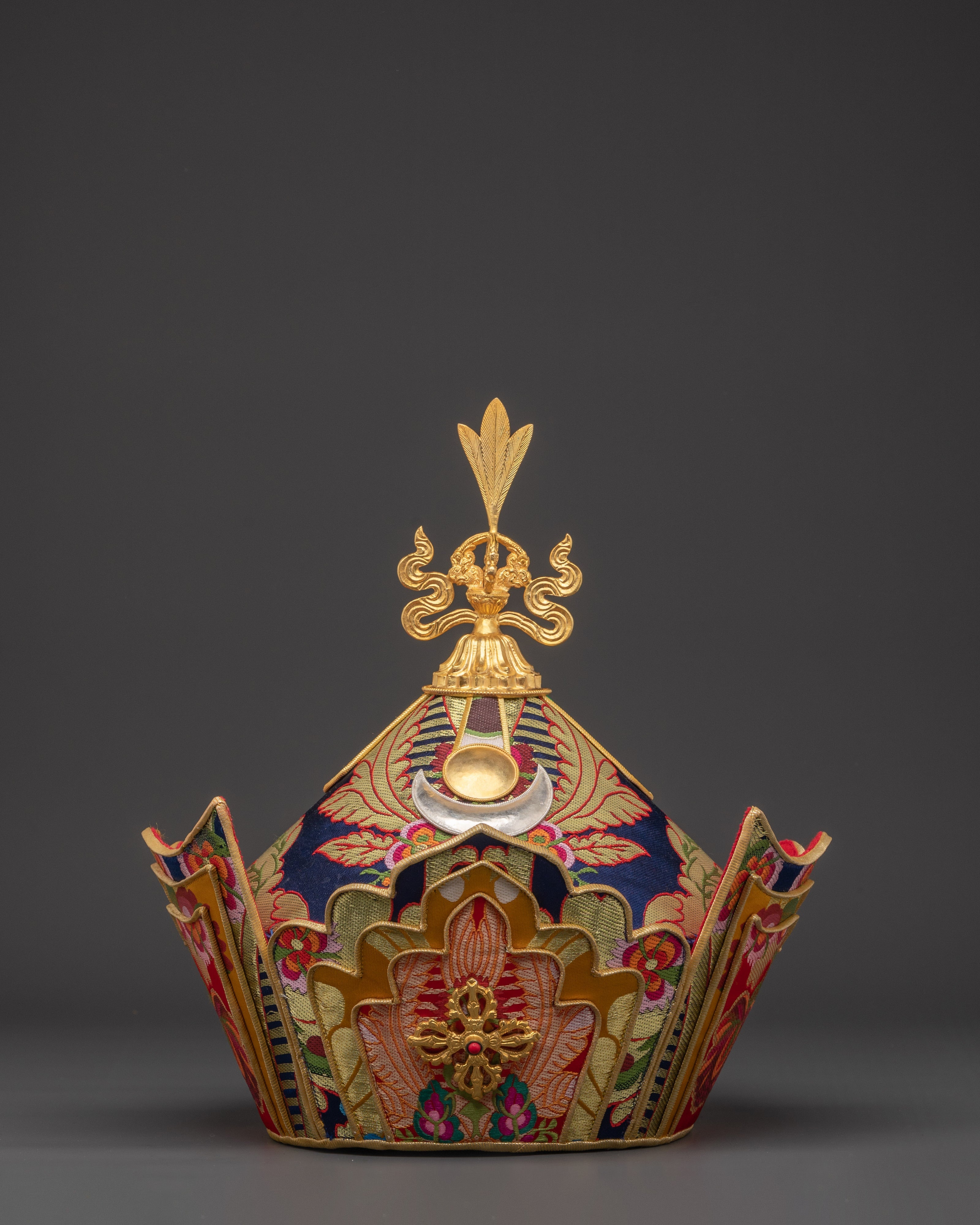 Handcrafted Tibetan Ritual Crown