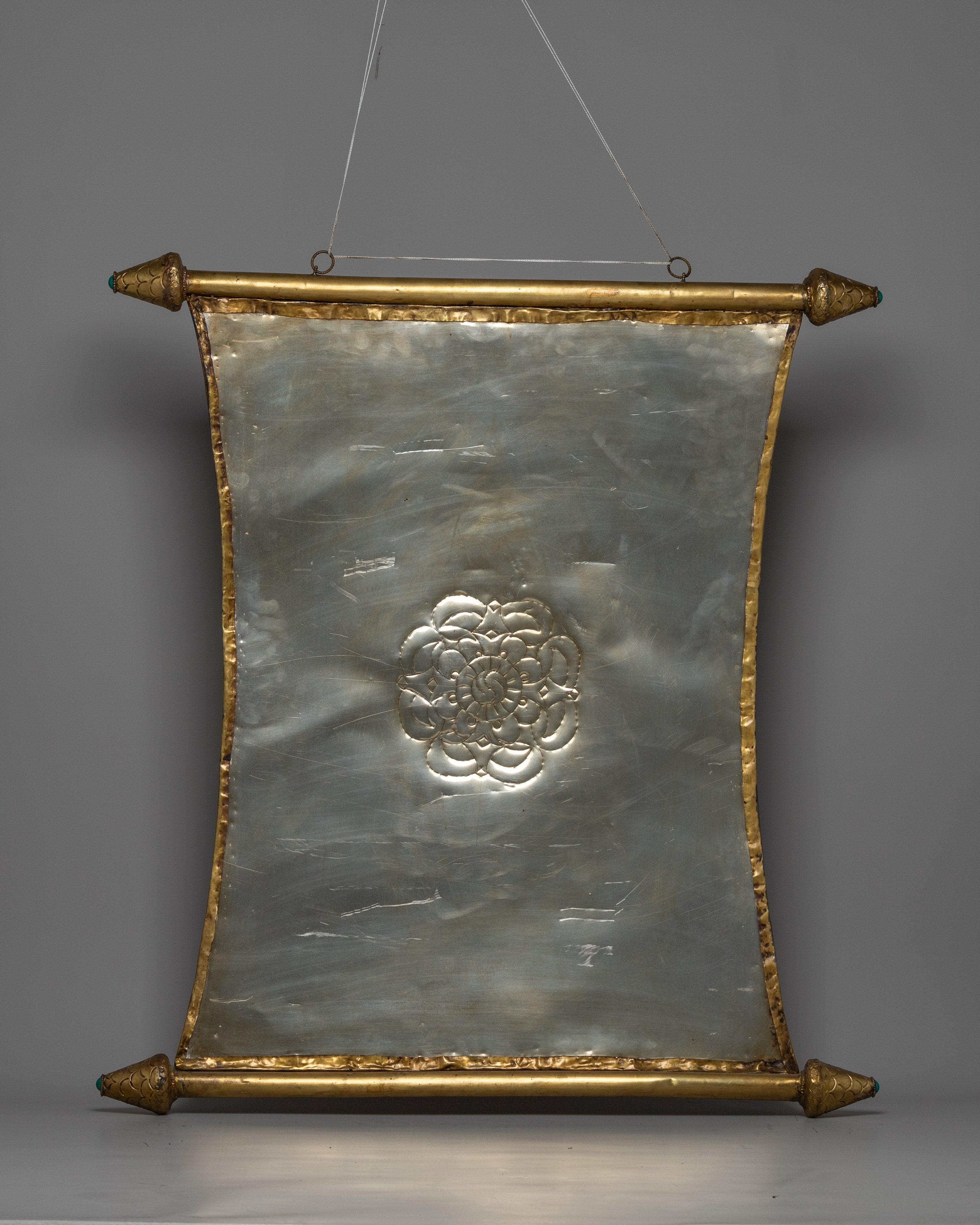 Ganesh Metal Thangka | Handcrafted Hindu Deity Art