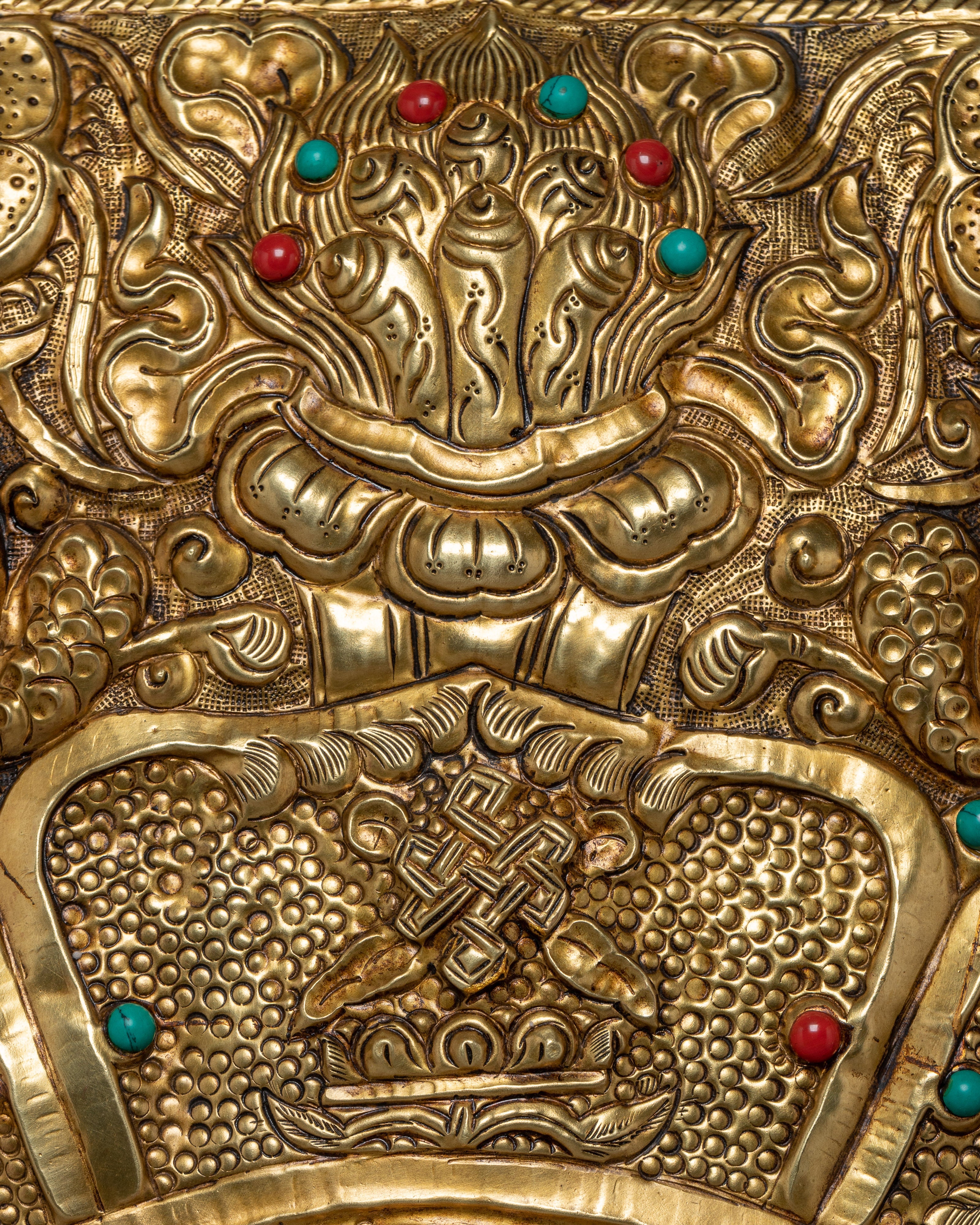 Ganesh Metal Thangka | Handcrafted Hindu Deity Art