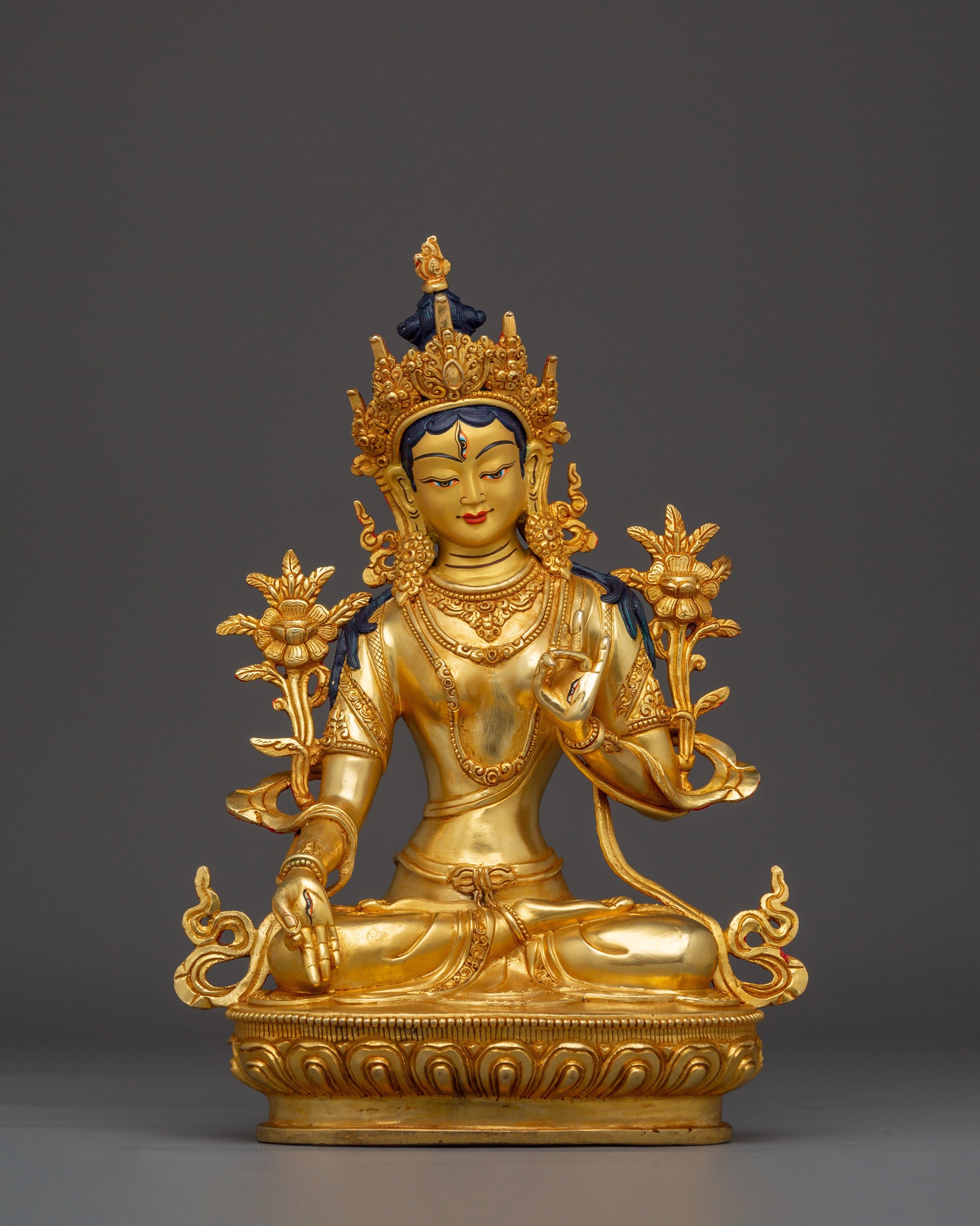 Golden White Tara Art - Compassion Deity