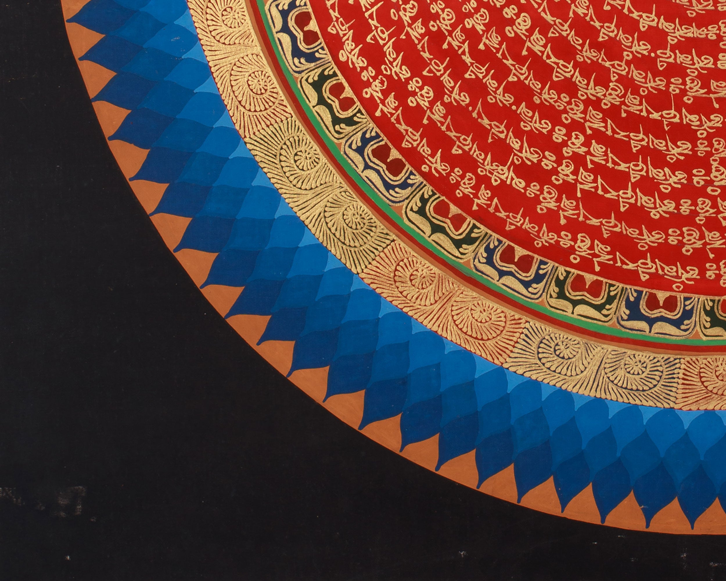 Traditional Thangka of Mantra Mandala | A Masterpiece of Sacred Artwork