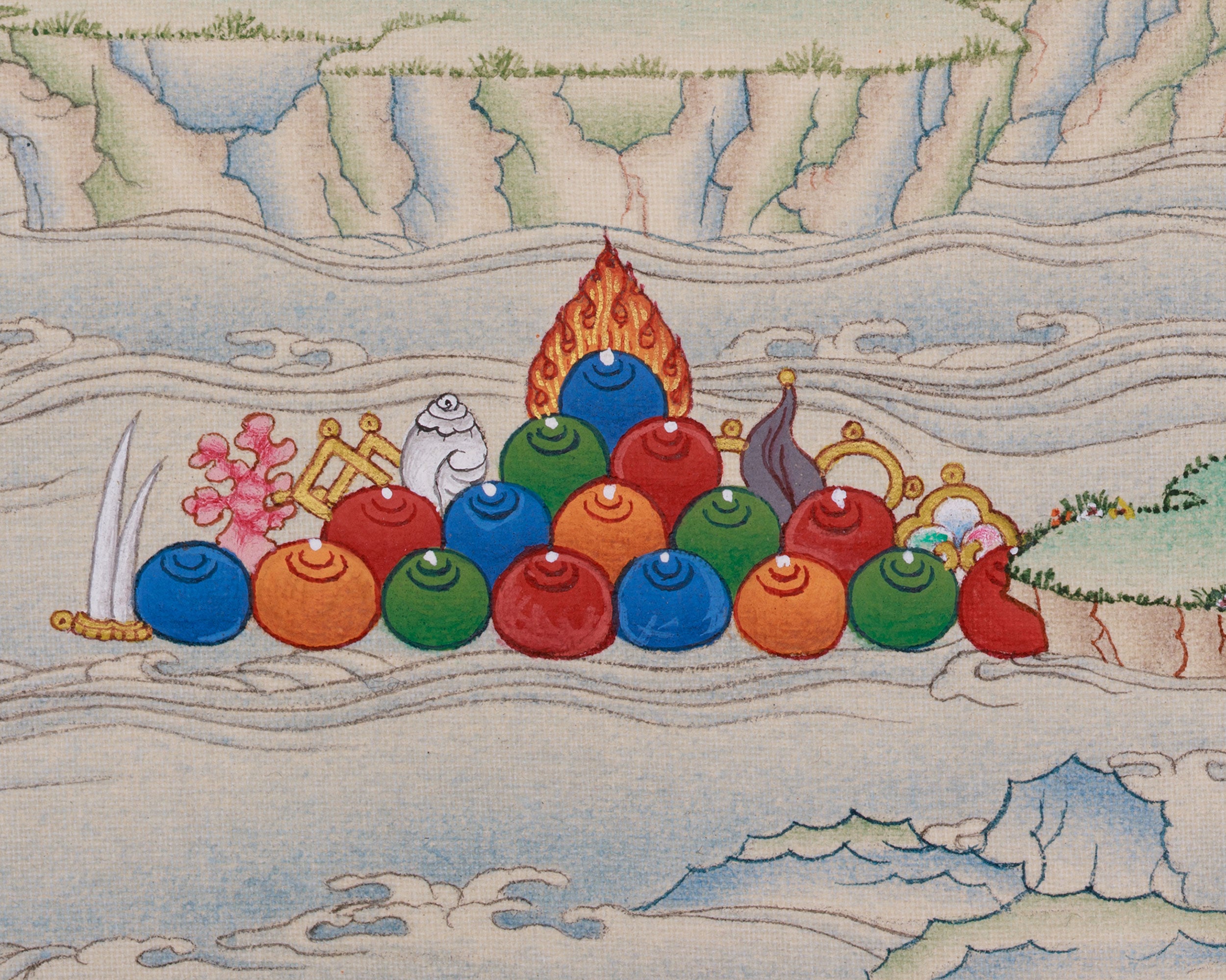 Divine Manjushri Buddha Artwork | Embodiment of Wisdom and Clarity