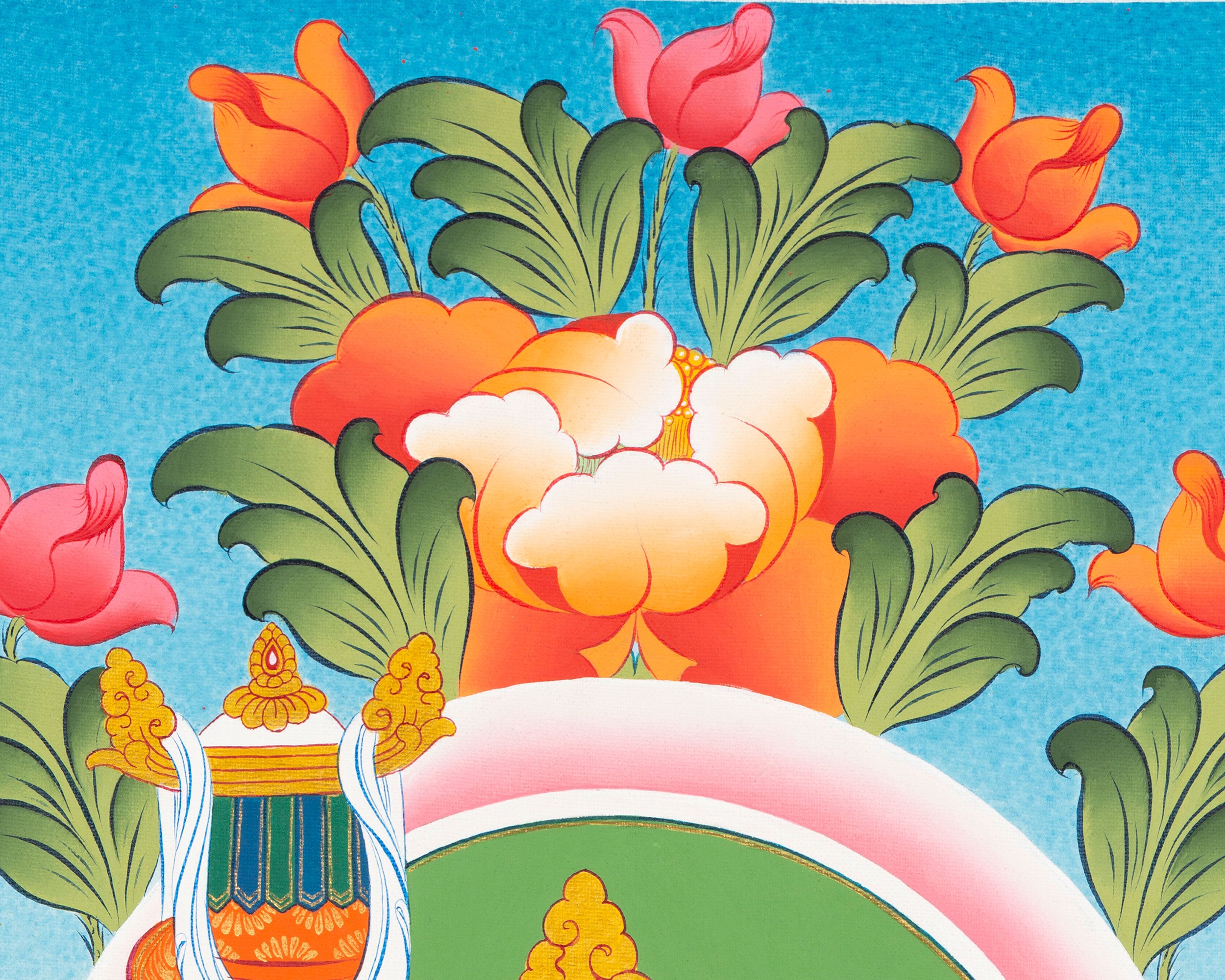 Dharmapala King Namtoshe Thangka | Protector Deity of Tibetan Buddhism