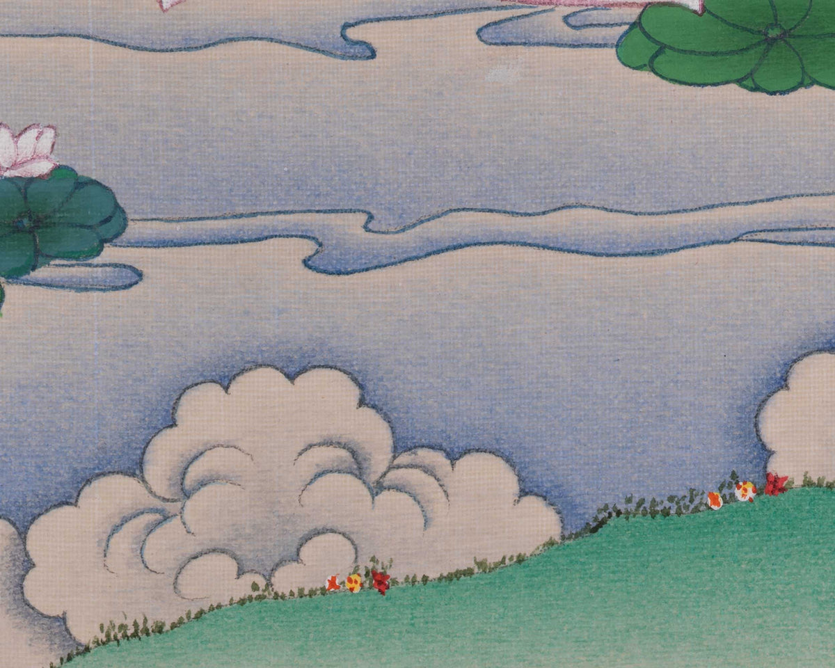 Saraswati Thangka Painting | Goddess of Knowledge, Music, Arts, Wisdom, And Learning