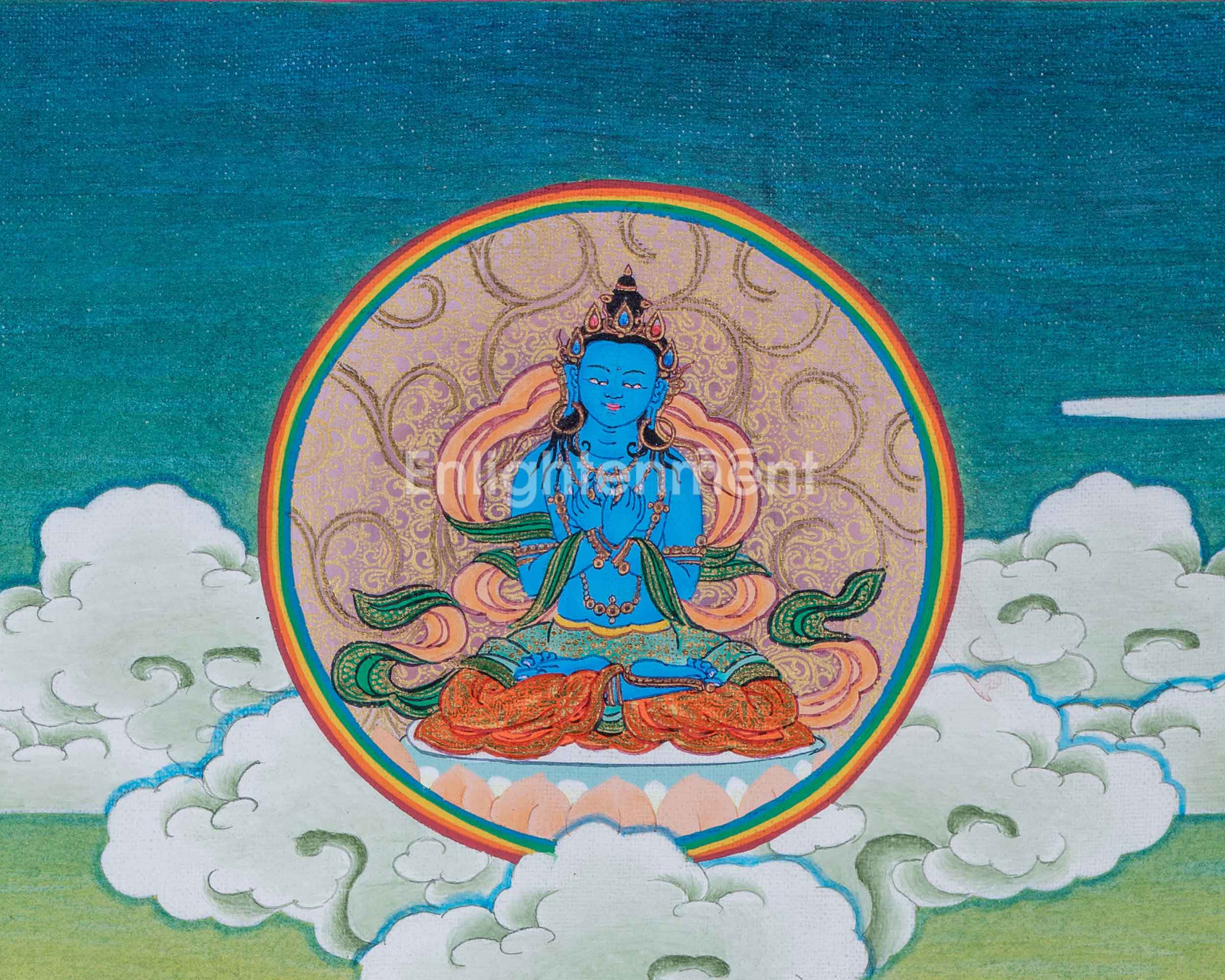 Hevajra Nairatmya, Wrathful Yidam Thangka, Hand Painted Tibetan Art