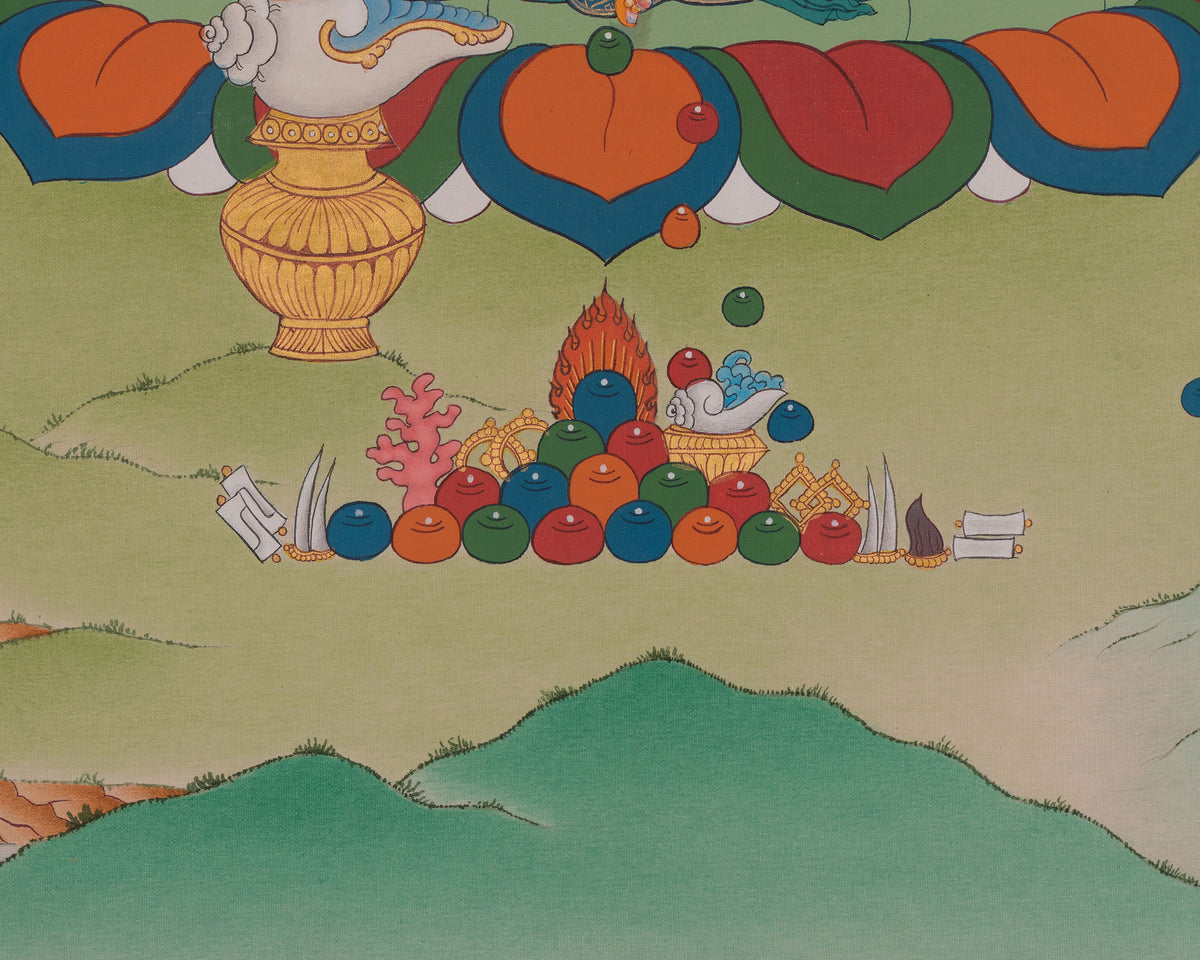 Dzambhala Buddhist Artwork | Symbolized Wealth and Abundance | Tibetan Art