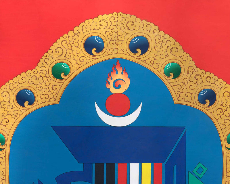 Kalachakra Mandala |Traditional Art Decor | Thangka Print