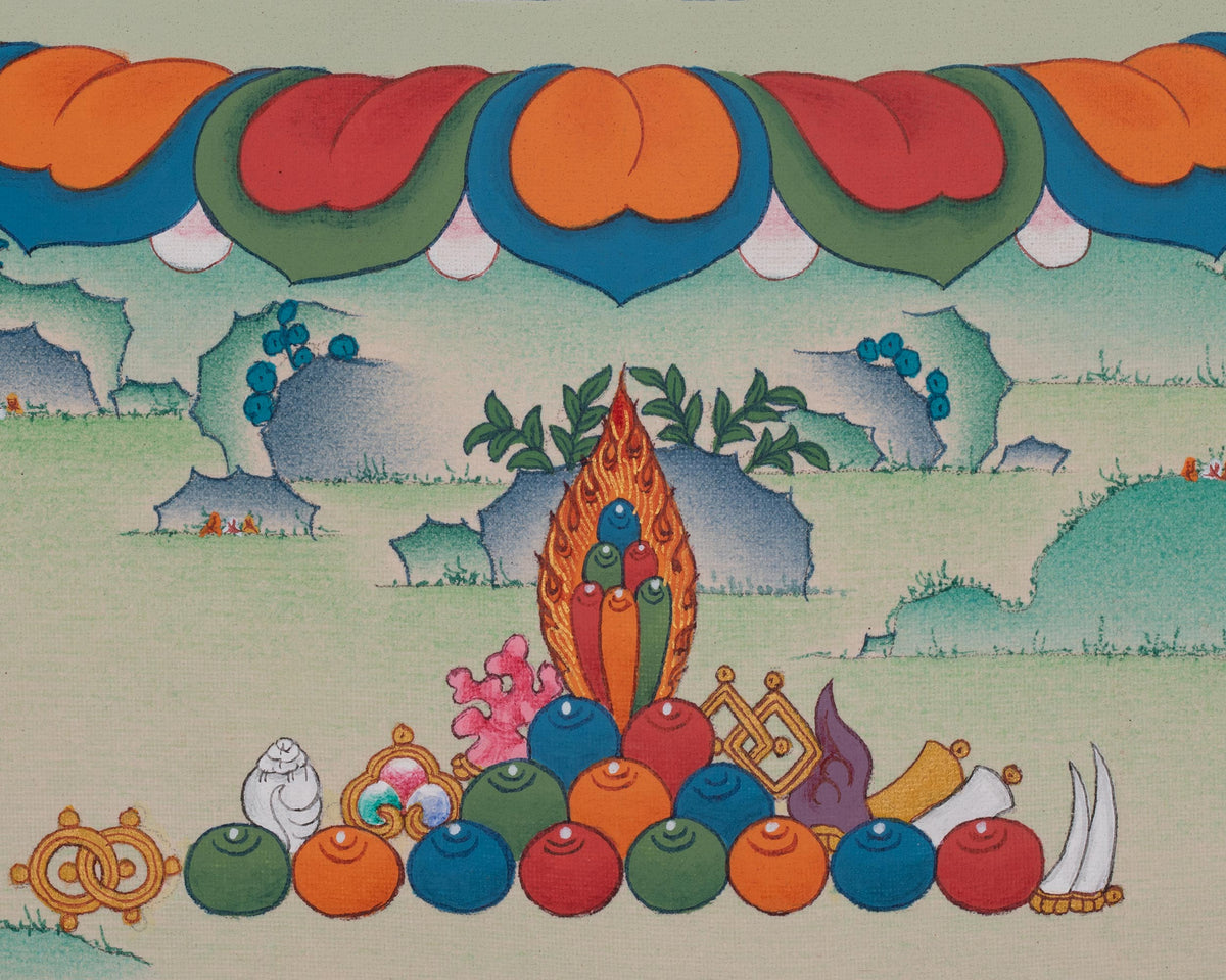 Tibetan Guhyasamaja Thangka Painting | Tantric Deity of the Secret Assembly