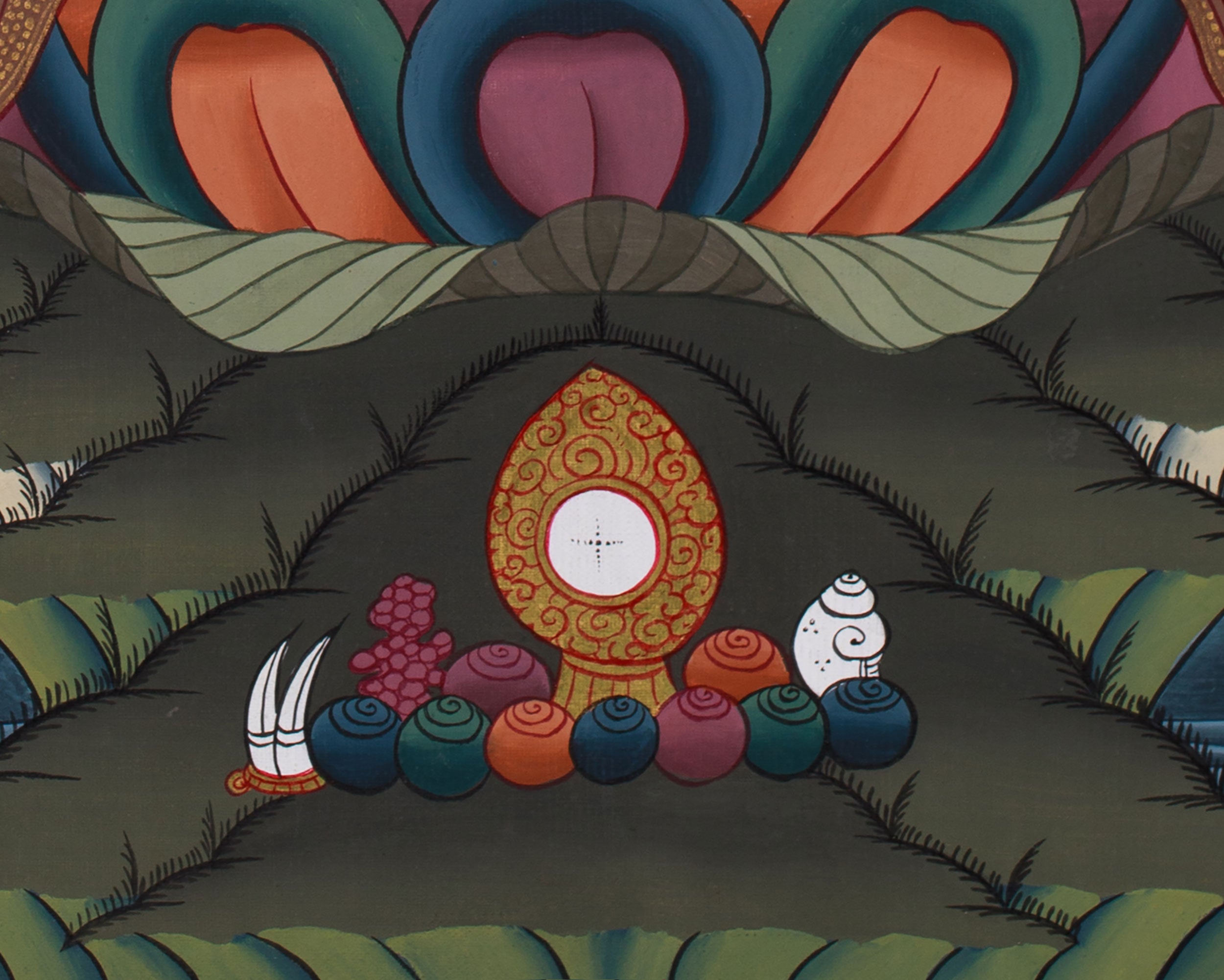 Vajrasattva Yab Yum Thangka with Consort | Sacred Purification Deity