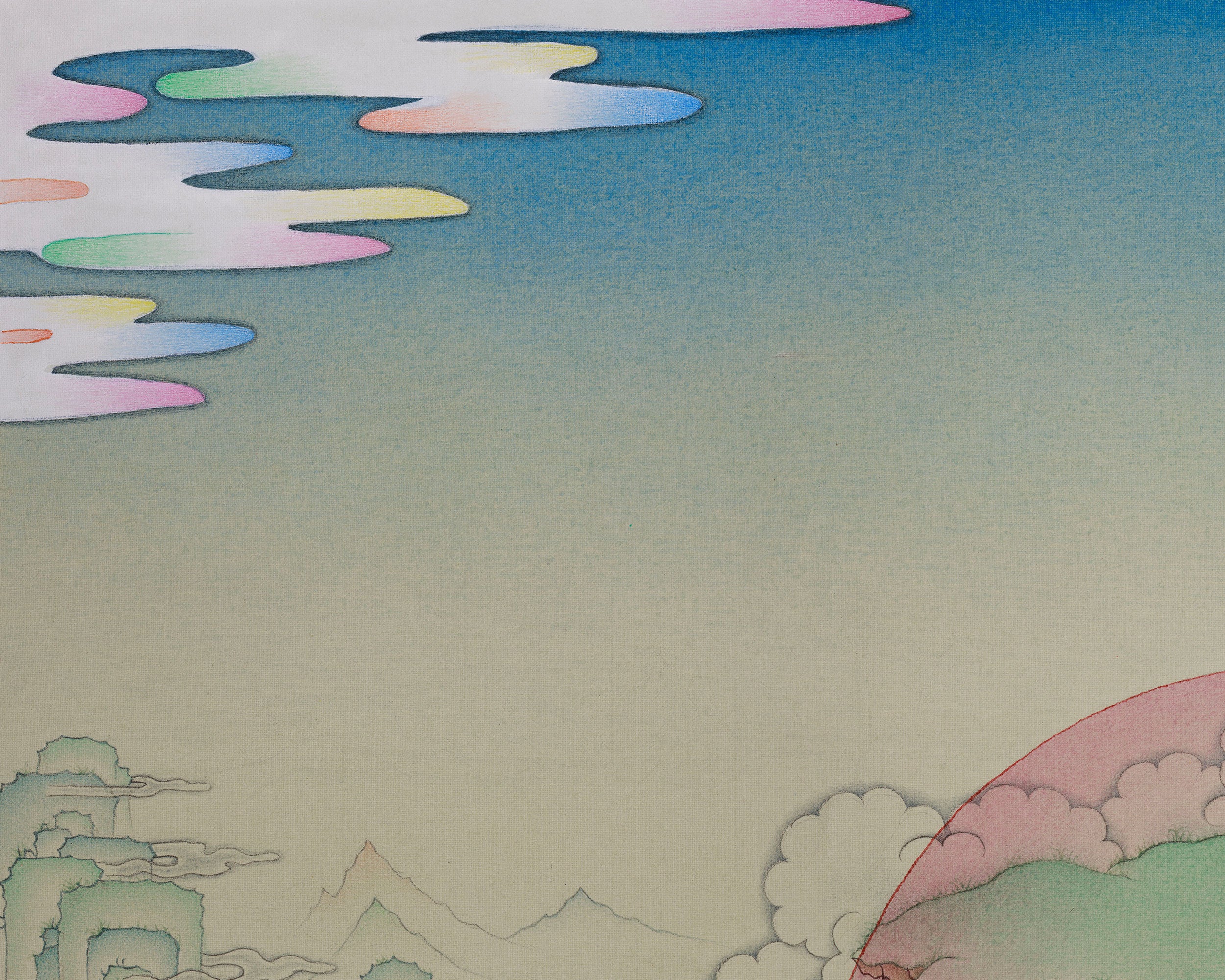 Two-Armed Chenrezig with Amitabha Buddha Thangka | Symbolizing Compassion, Pure Land Blessings