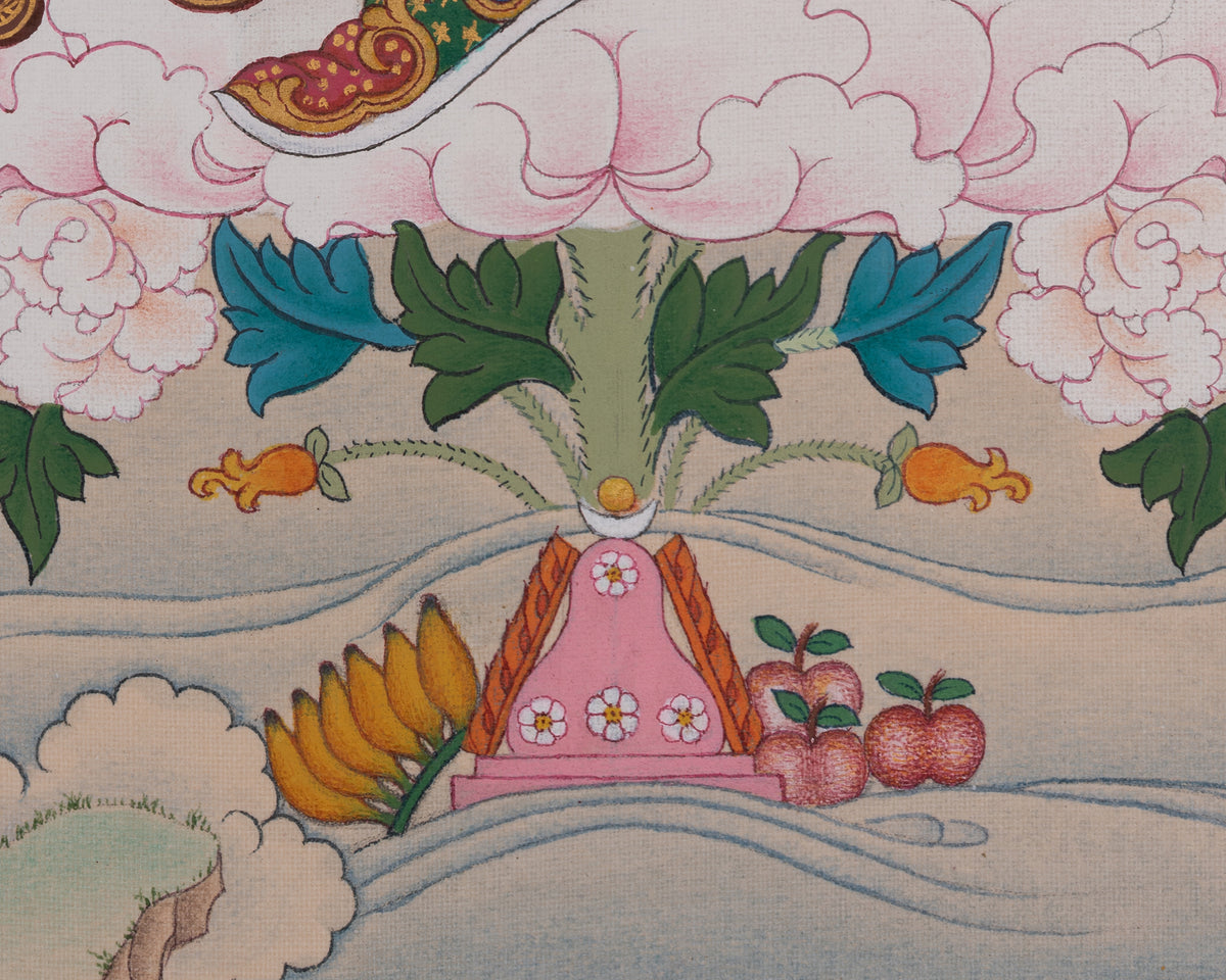 Traditional Art Of Guru Rinpoche With Consort | Representation of Spiritual Transformation and Wisdom
