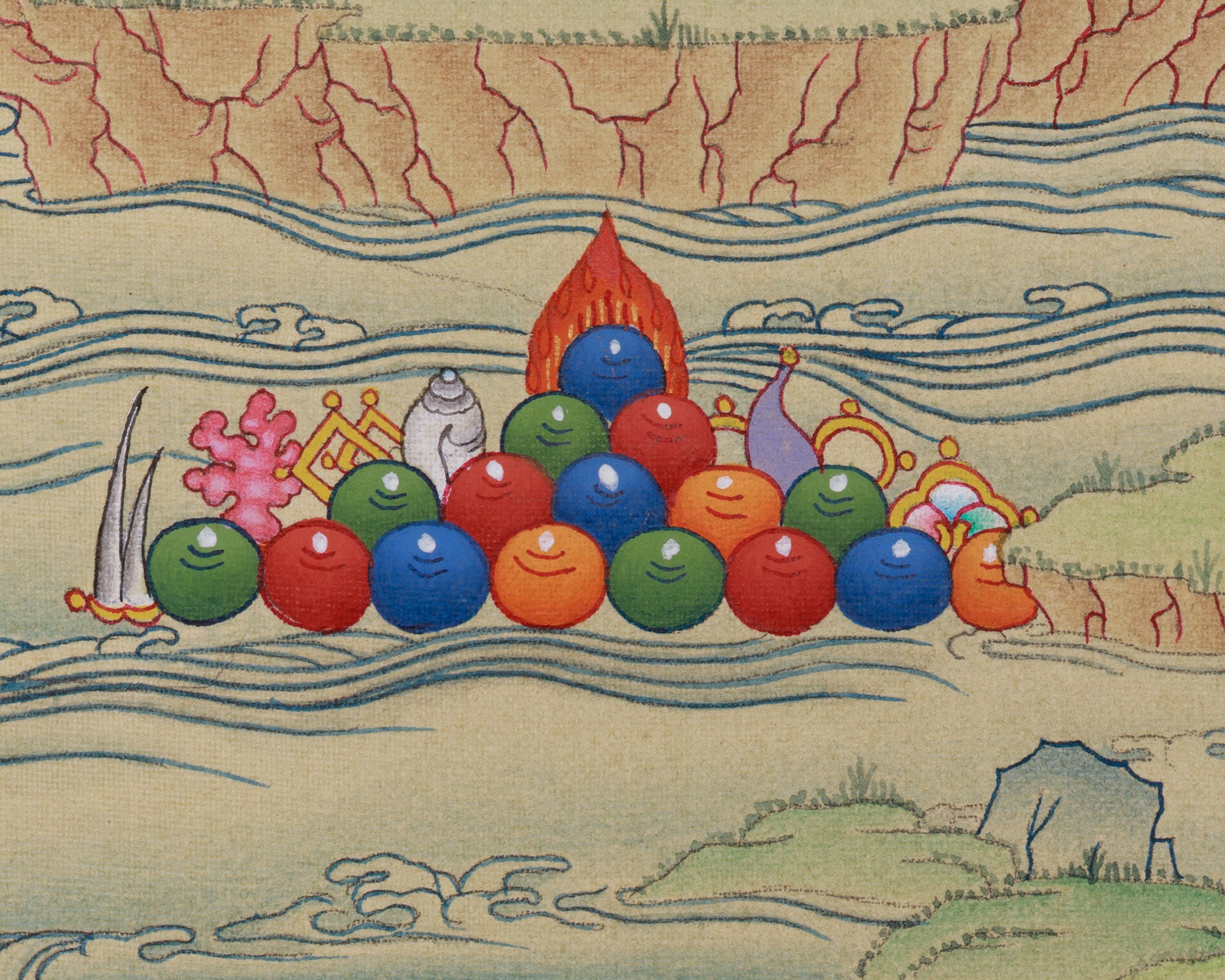 Manjushri Bodhisattva Thangka | Sacred Wisdom Deity Artwork
