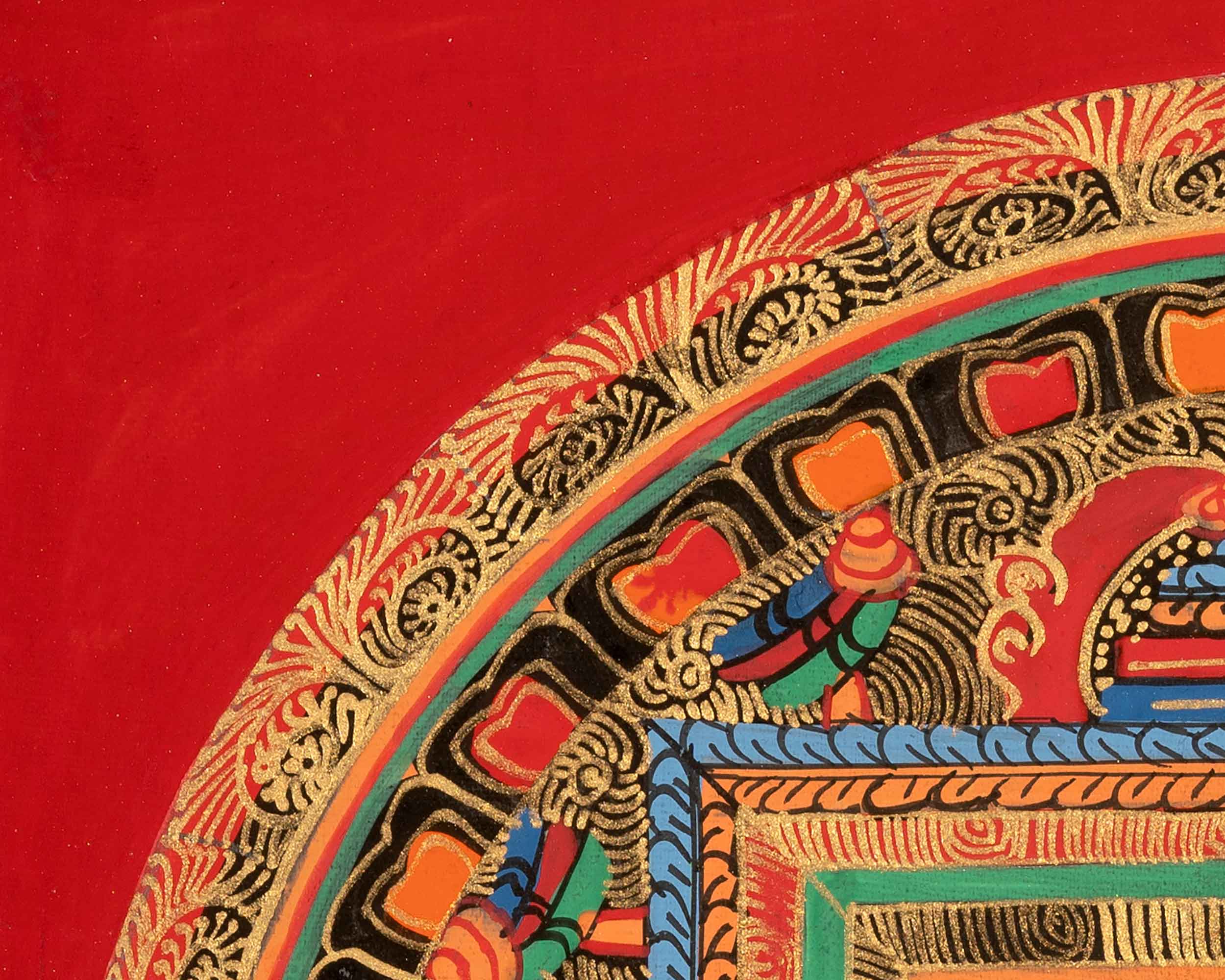 Tibetan Mantra Mandala | Vibrant Symbolism for Mindfulness and Balance