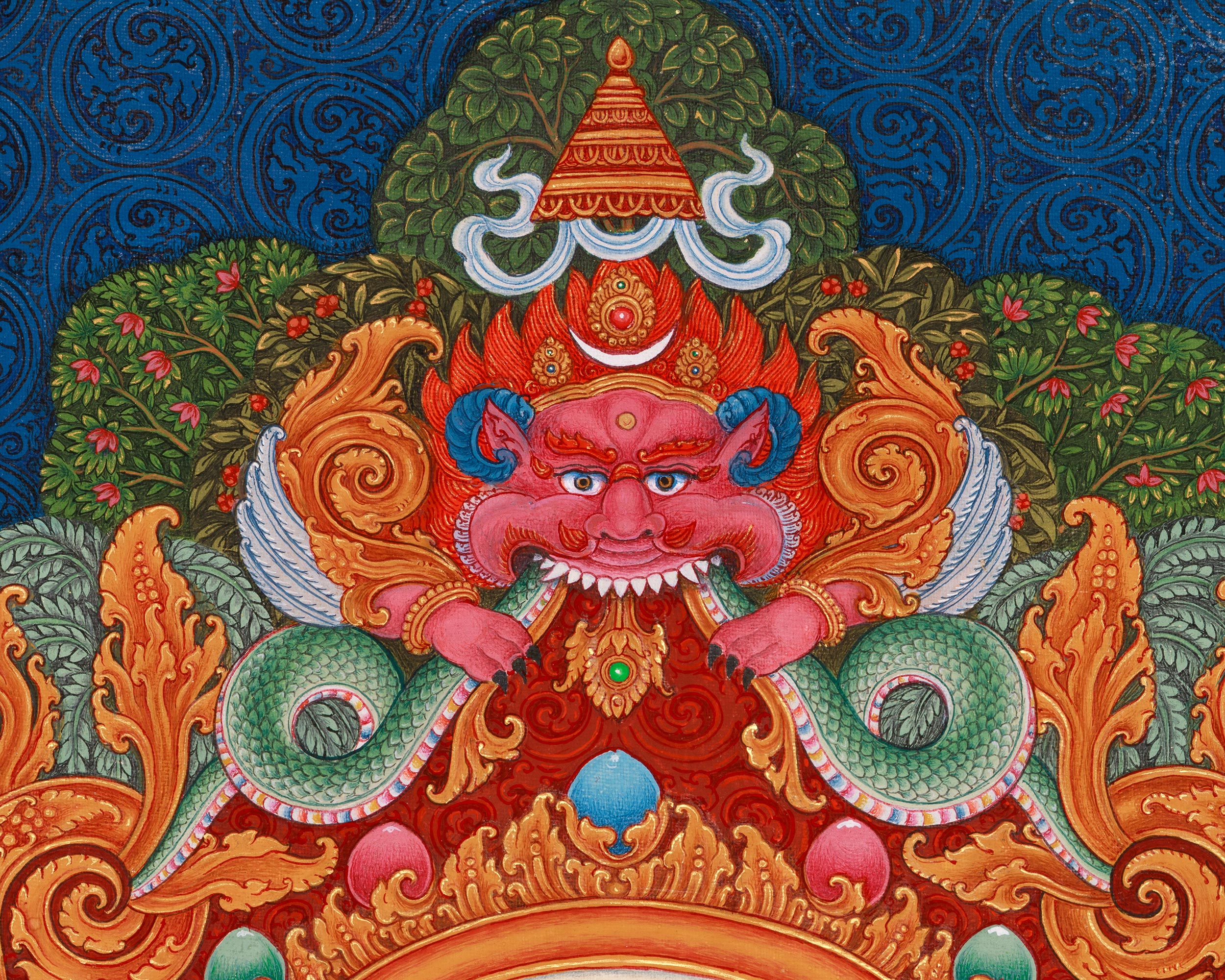 High Quality Dorje Sempa Thangka Print | Traditional Yab-Yum Painting | Spiritual Journey with Sacred Union