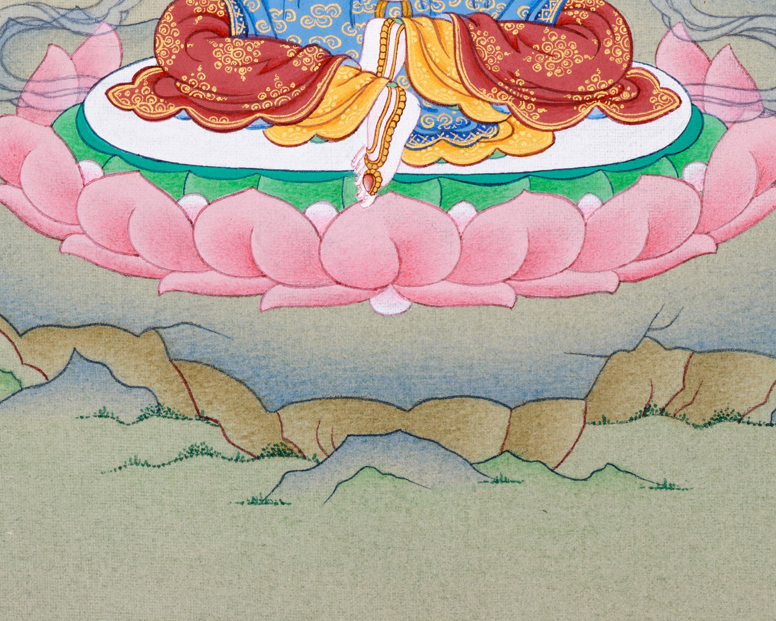 Guru Consort Yeshe Tsogyal Thangka - Unique Spiritual Decor