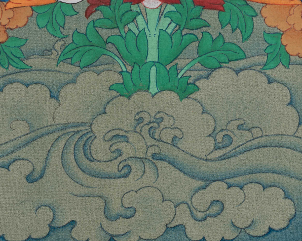 Padmasambhava Buddhist Art | Hand-Painted Guru Rinpoche Thangka