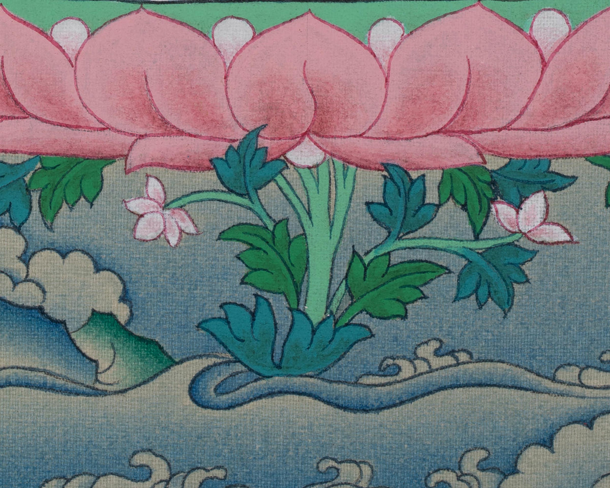 Medicine Buddha Traditional Thangka | Healing Deity Bhaiṣajyaguru