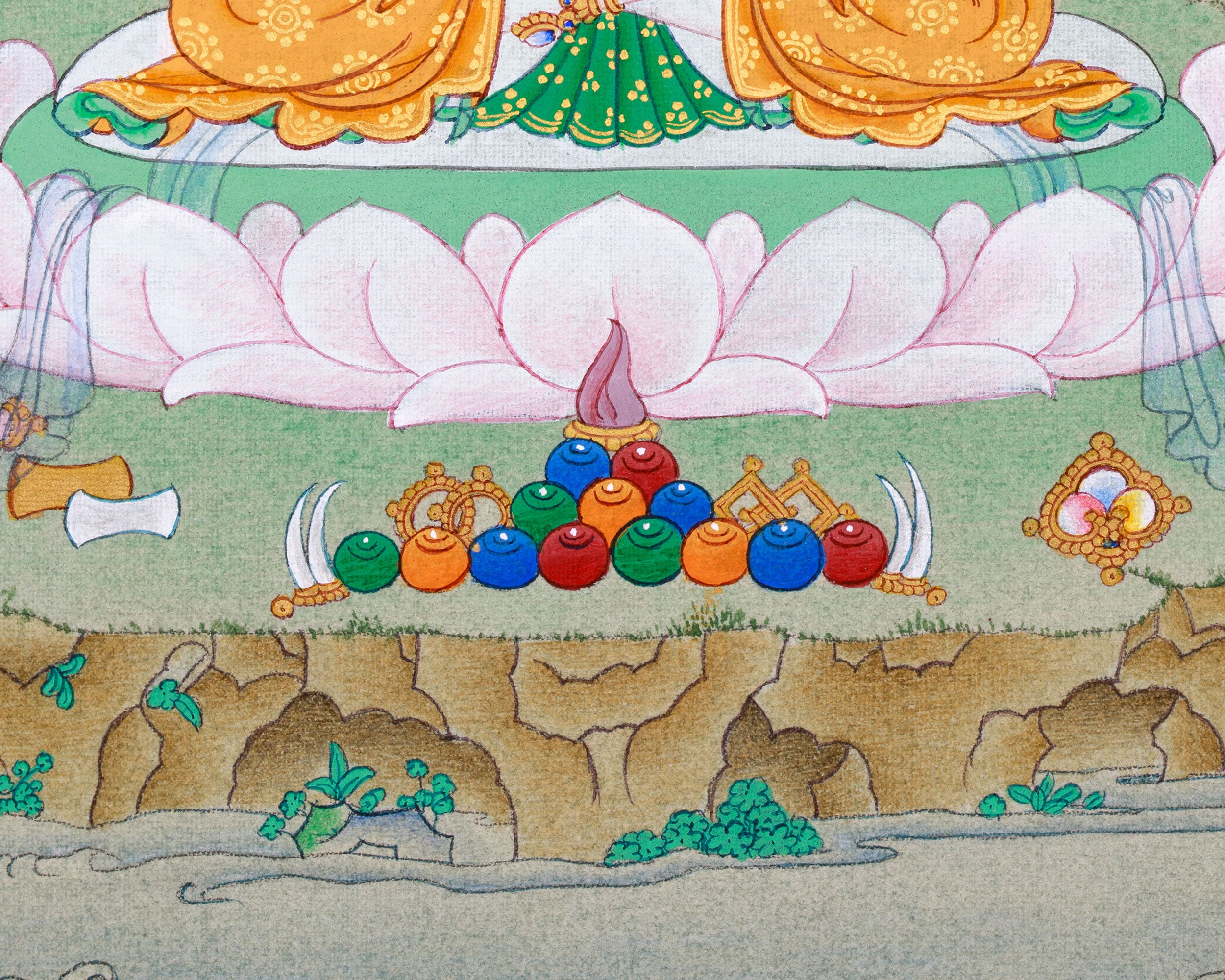 Small Avalokiteshvara Thangka Art