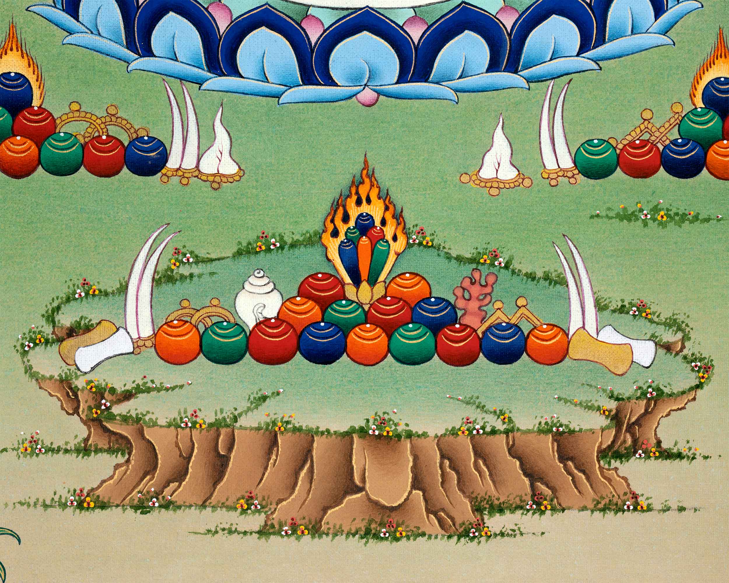 Maitreya Buddha's Presence in Canvas Print | Embodiment of Future Enlightenment