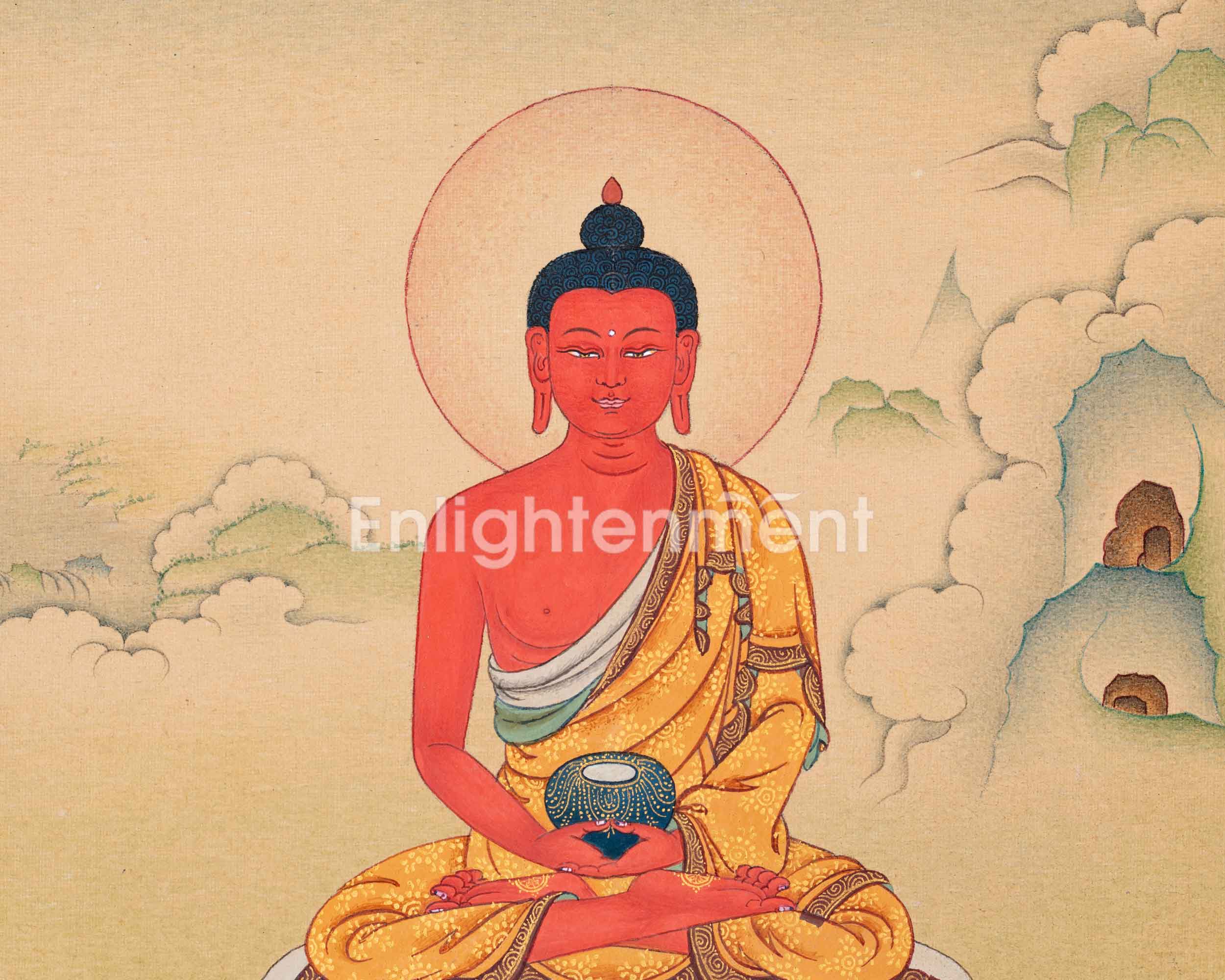 Namo Amitabha's Blessings In Thangka Painting | Buddha of Infinite Light | Inspiring Devotion in Art