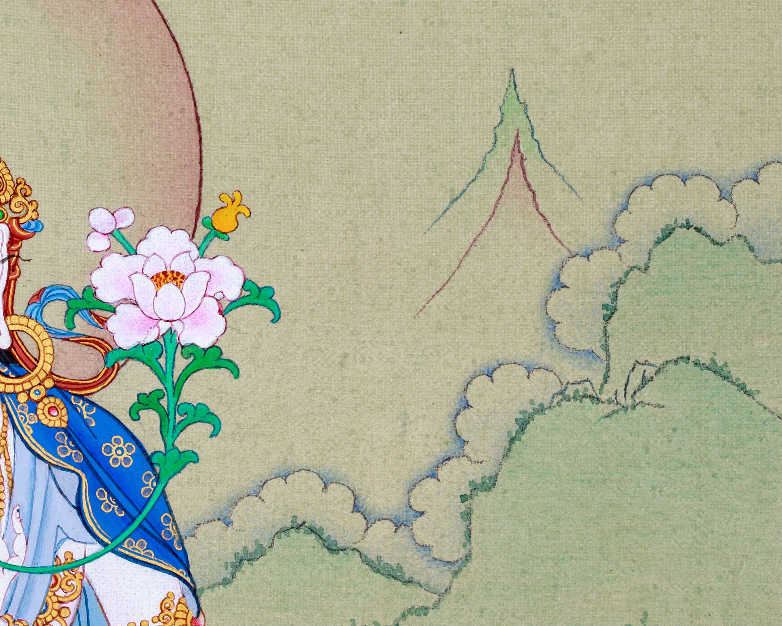 High Quality White Tara Thangka