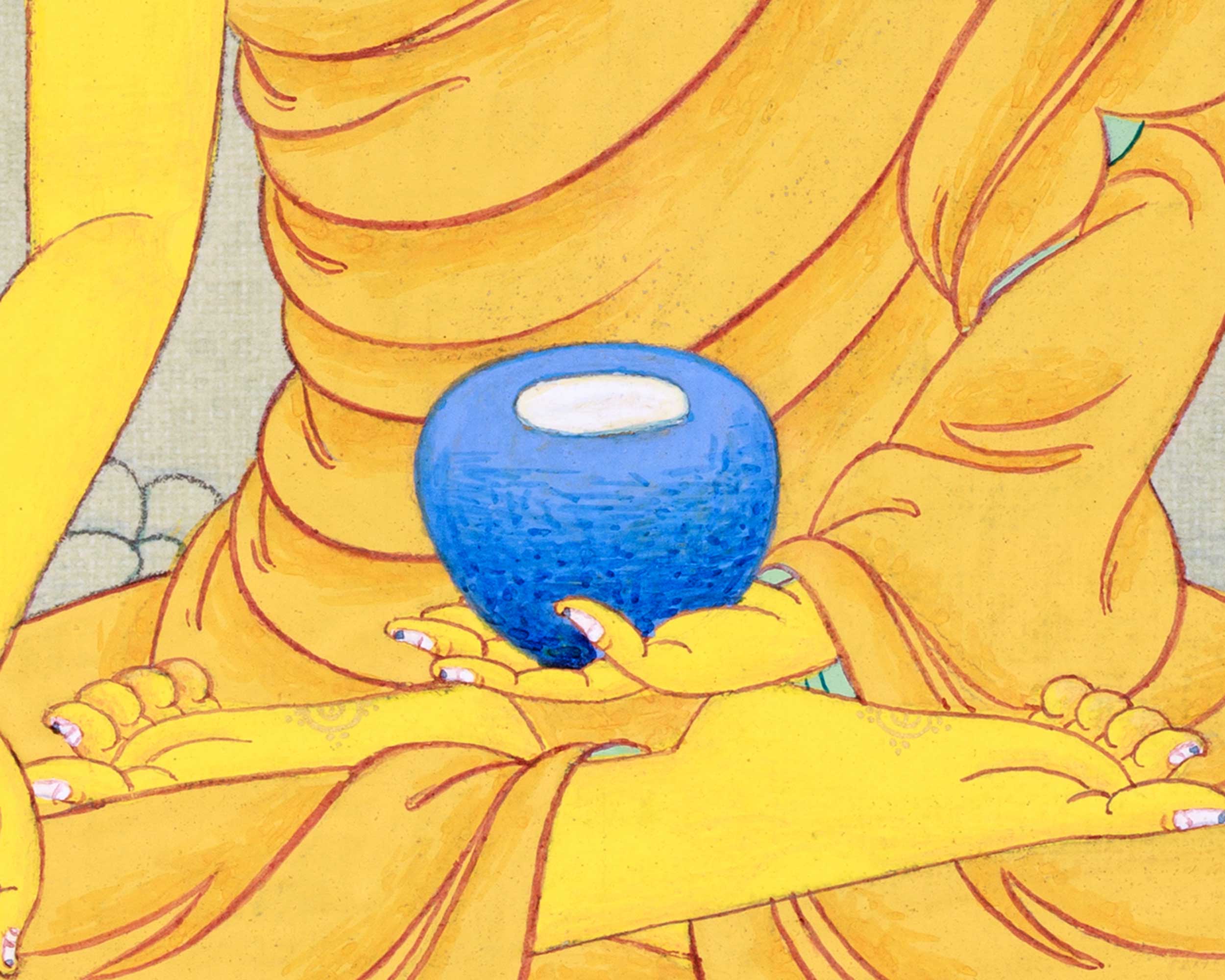 Small But Detailed Buddha Shakyamuni Thangka