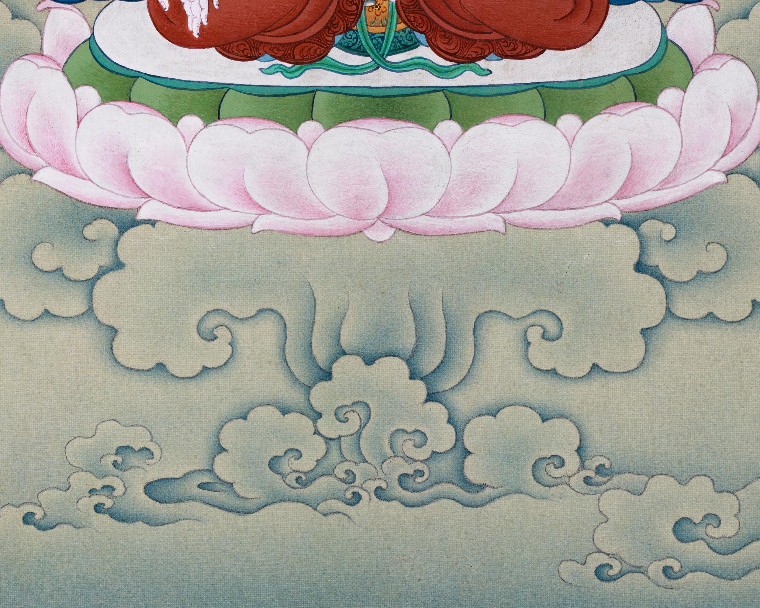 Magnificent Seven-Eyed White Tara Thangka | Vision of Compassion and Enlightenment