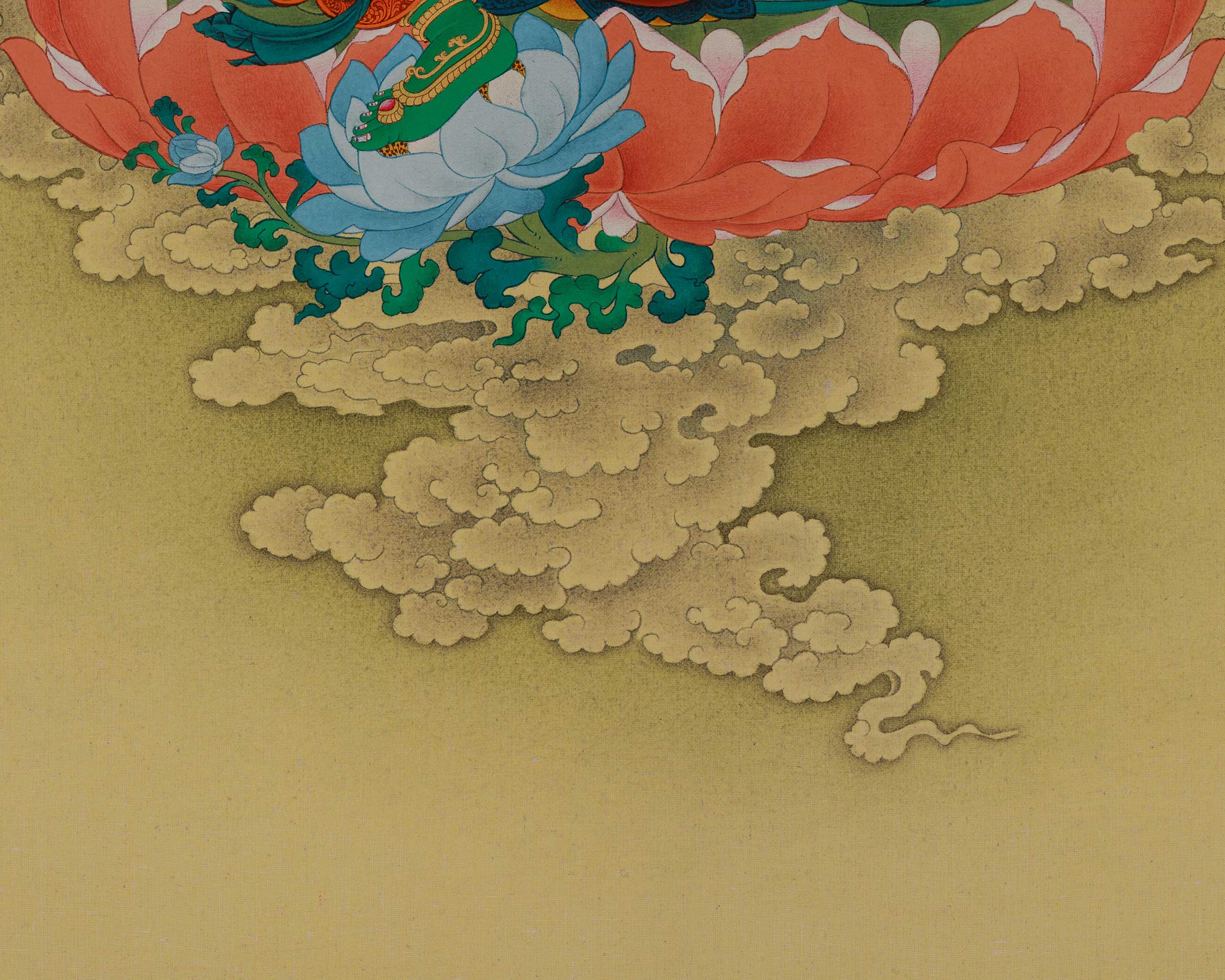 Female Bodhisattva Green Tara Art | The Mother of Liberation | Compassion Deity