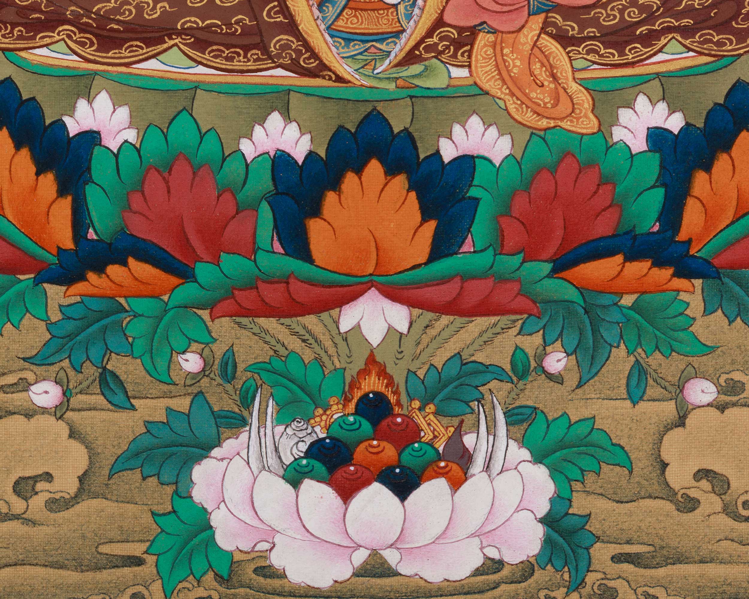 Sacred Lotus Vajra Guru Rinpoche | Tibetan Buddhist Master
