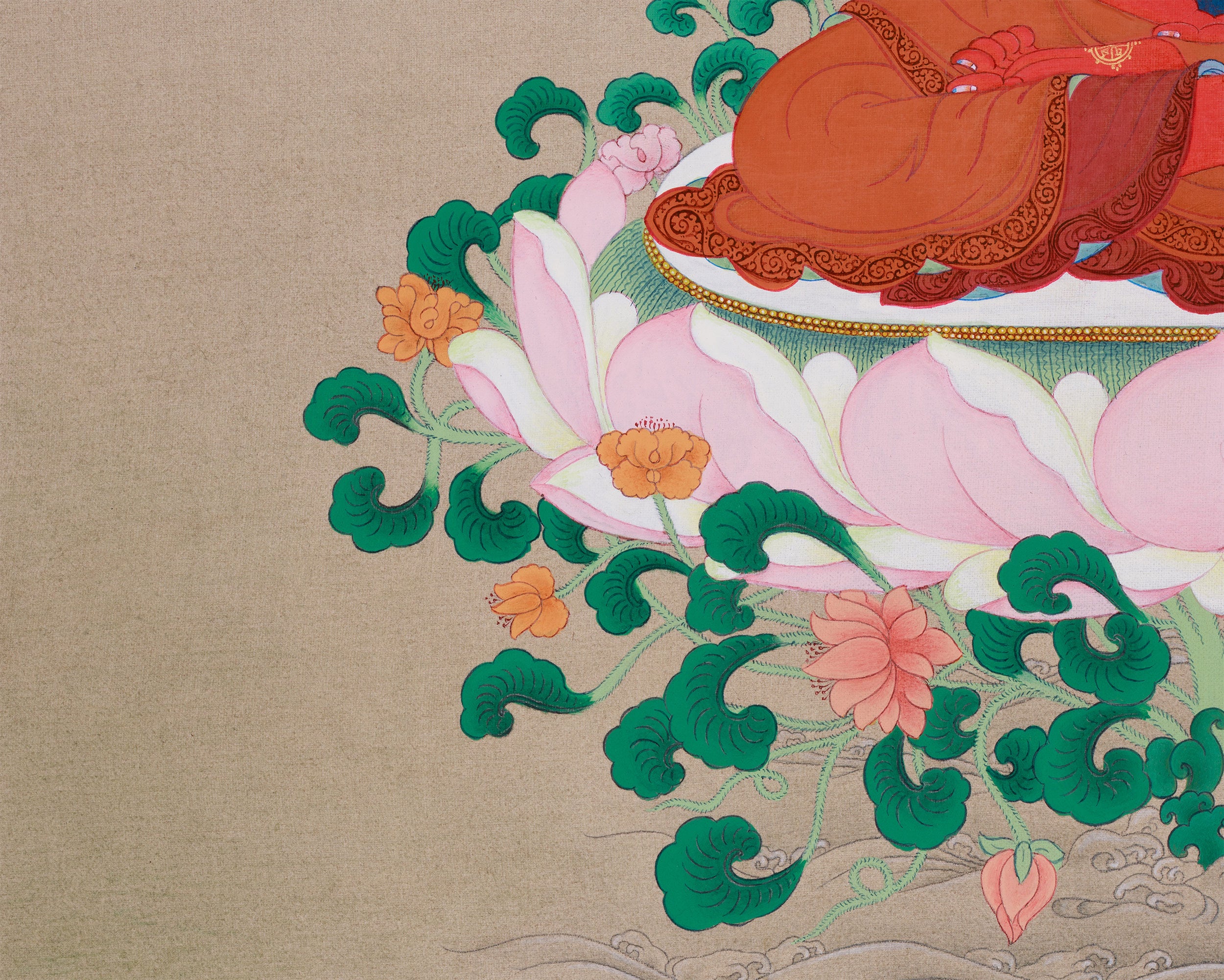 Tibetan Amitabha Buddha Painting | Symbol of Enlightenment and Pure Land Bliss